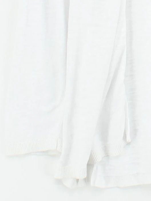 Fat Face Women's Cardigan UK 16 White 100% Cotton V-Neck Cardigan - Image 4