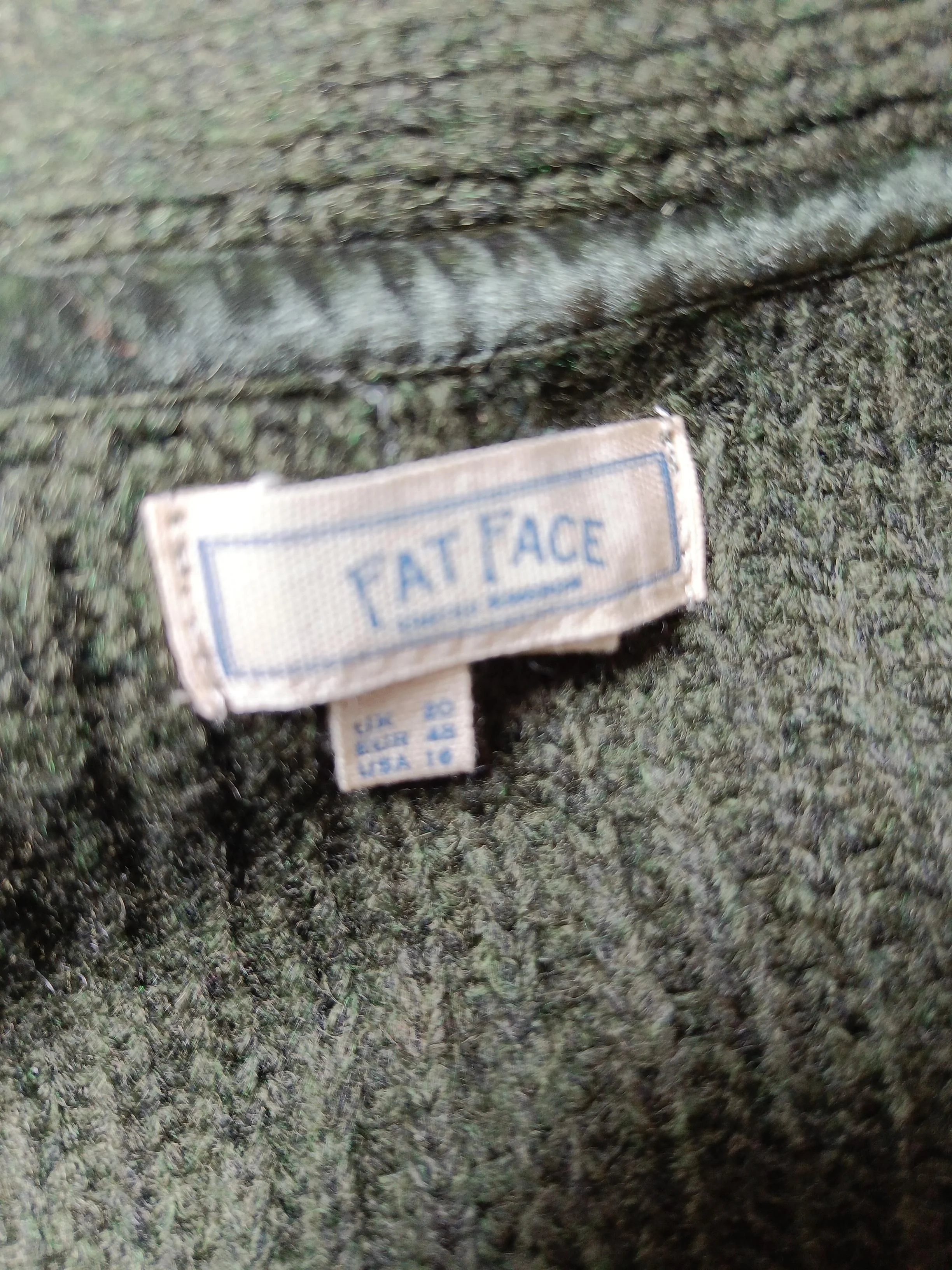 Fat Face Women's Cardigan UK 20 Green 100% Other V-Neck Cardigan - Image 5
