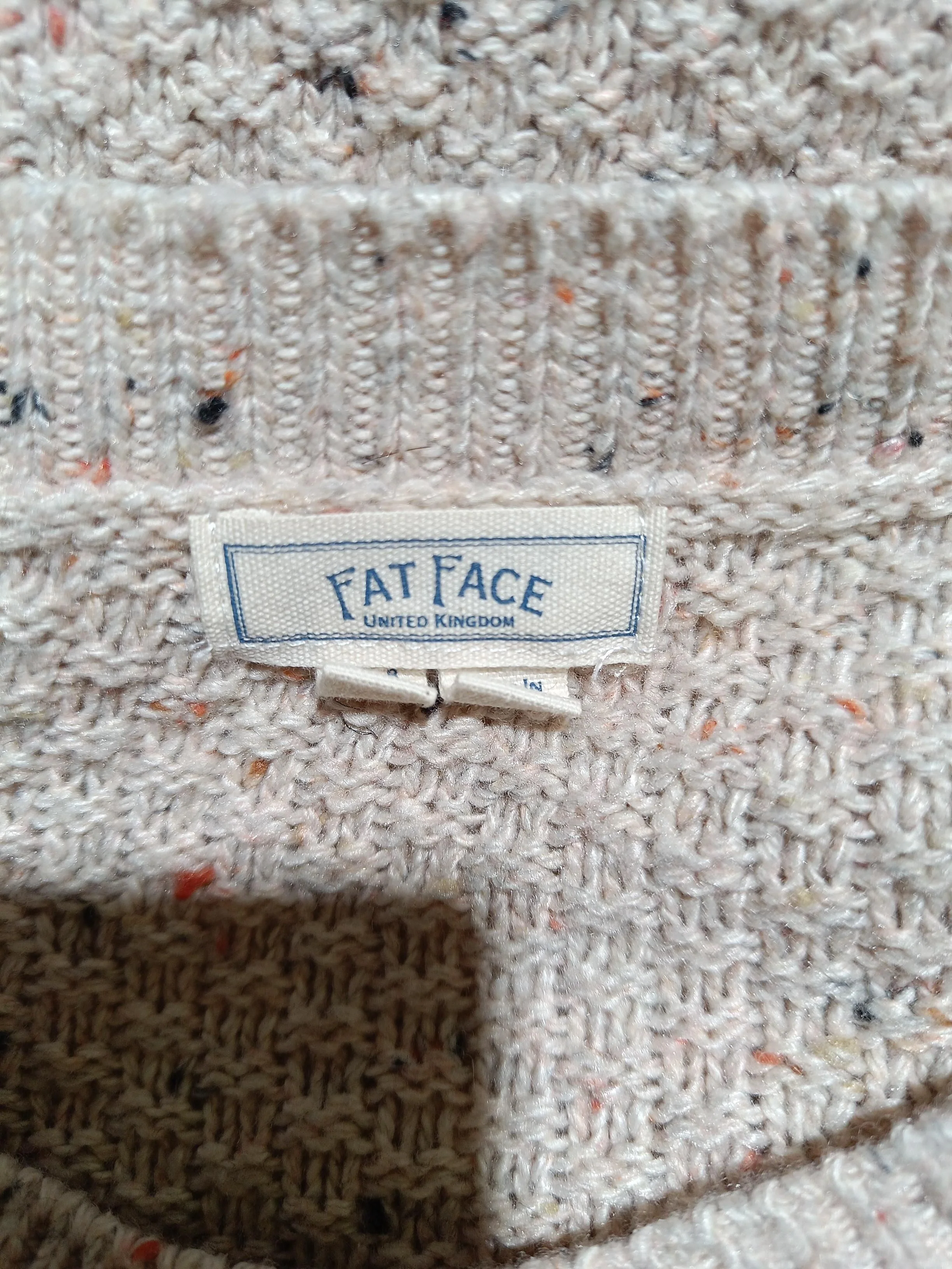 Fat Face Women's Cardigan UK 8 Cream Polyester with Nylon, Wool Cardigan - Image 5