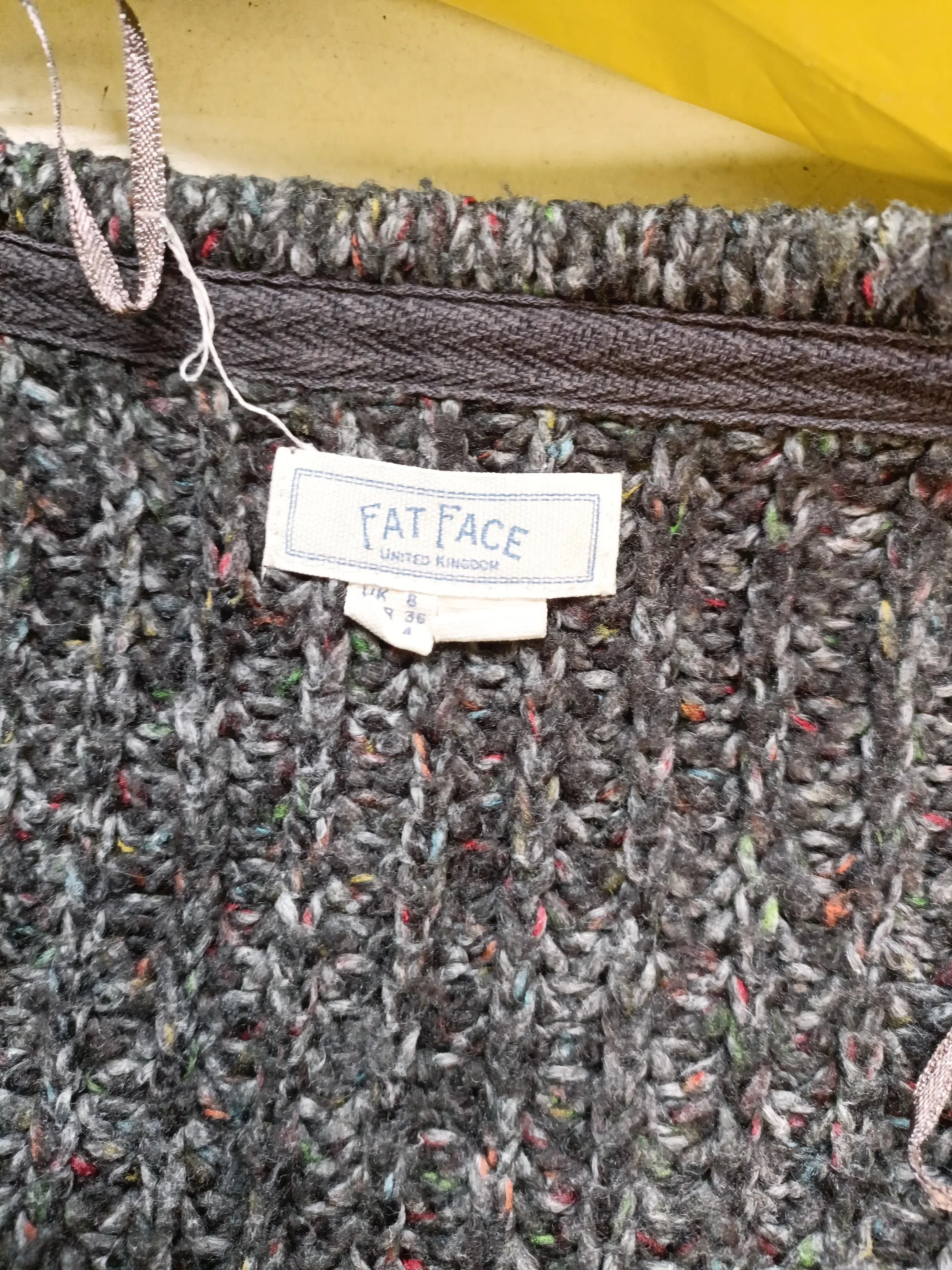 Fat Face Women's Cardigan UK 8 Grey Acrylic with Cotton, Polyester Cardigan - Image 6