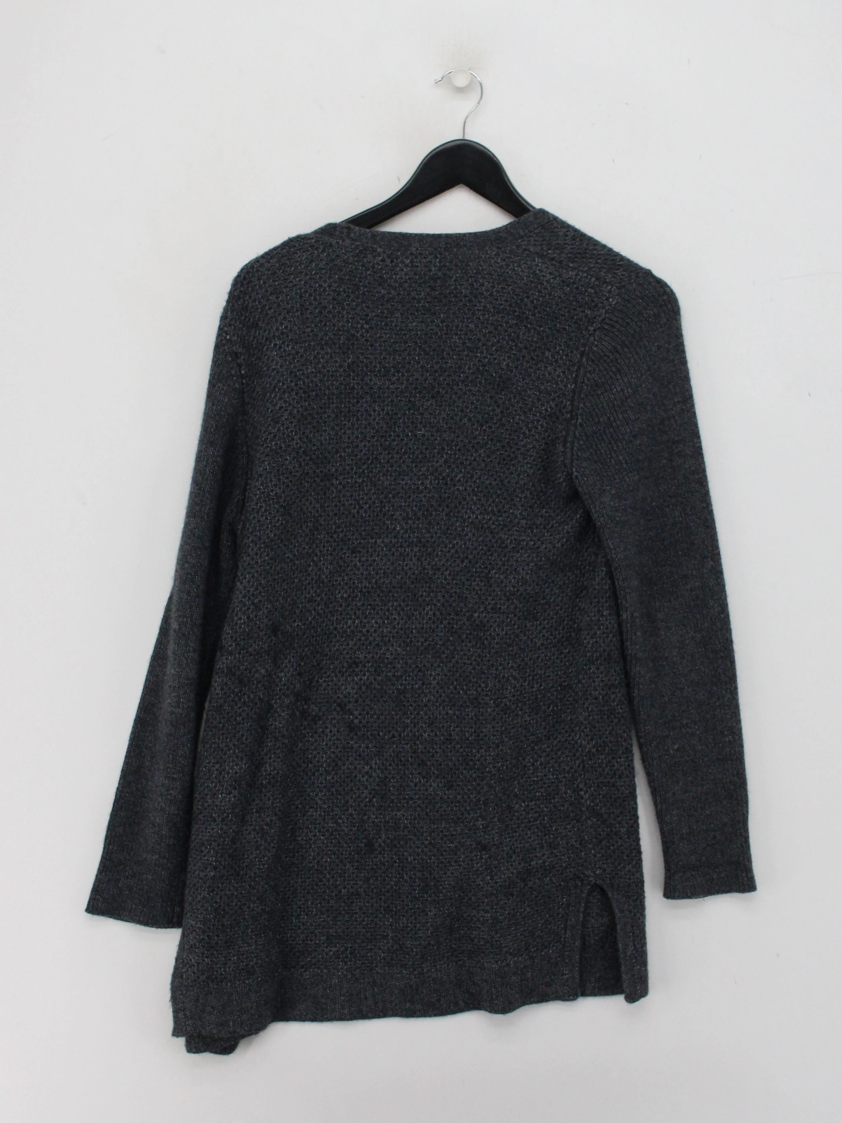 Fat Face Women's Cardigan UK 8 Grey Acrylic with Viscose V-Neck Cardigan - Image 2