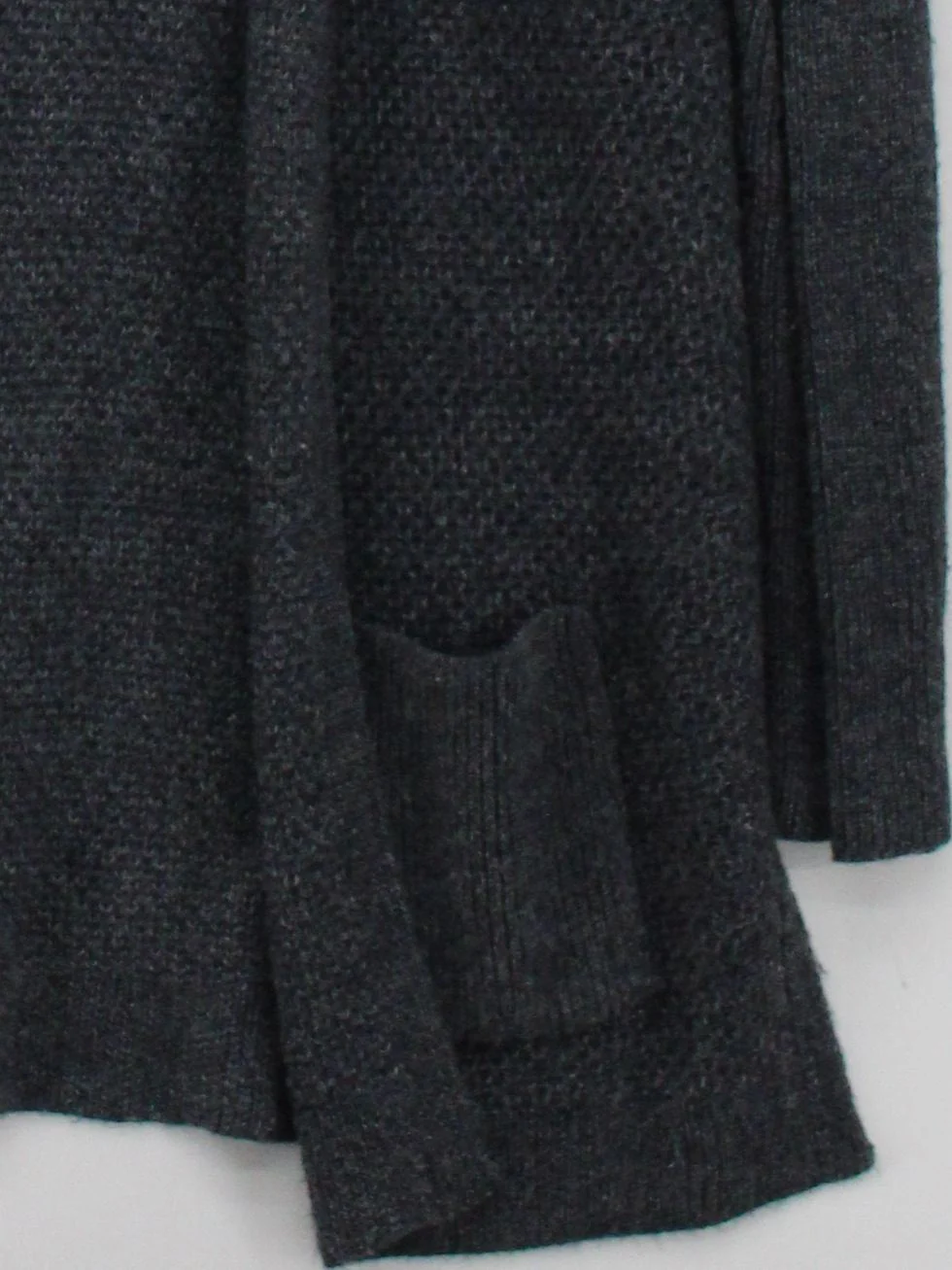 Fat Face Women's Cardigan UK 8 Grey Acrylic with Viscose V-Neck Cardigan - Image 4
