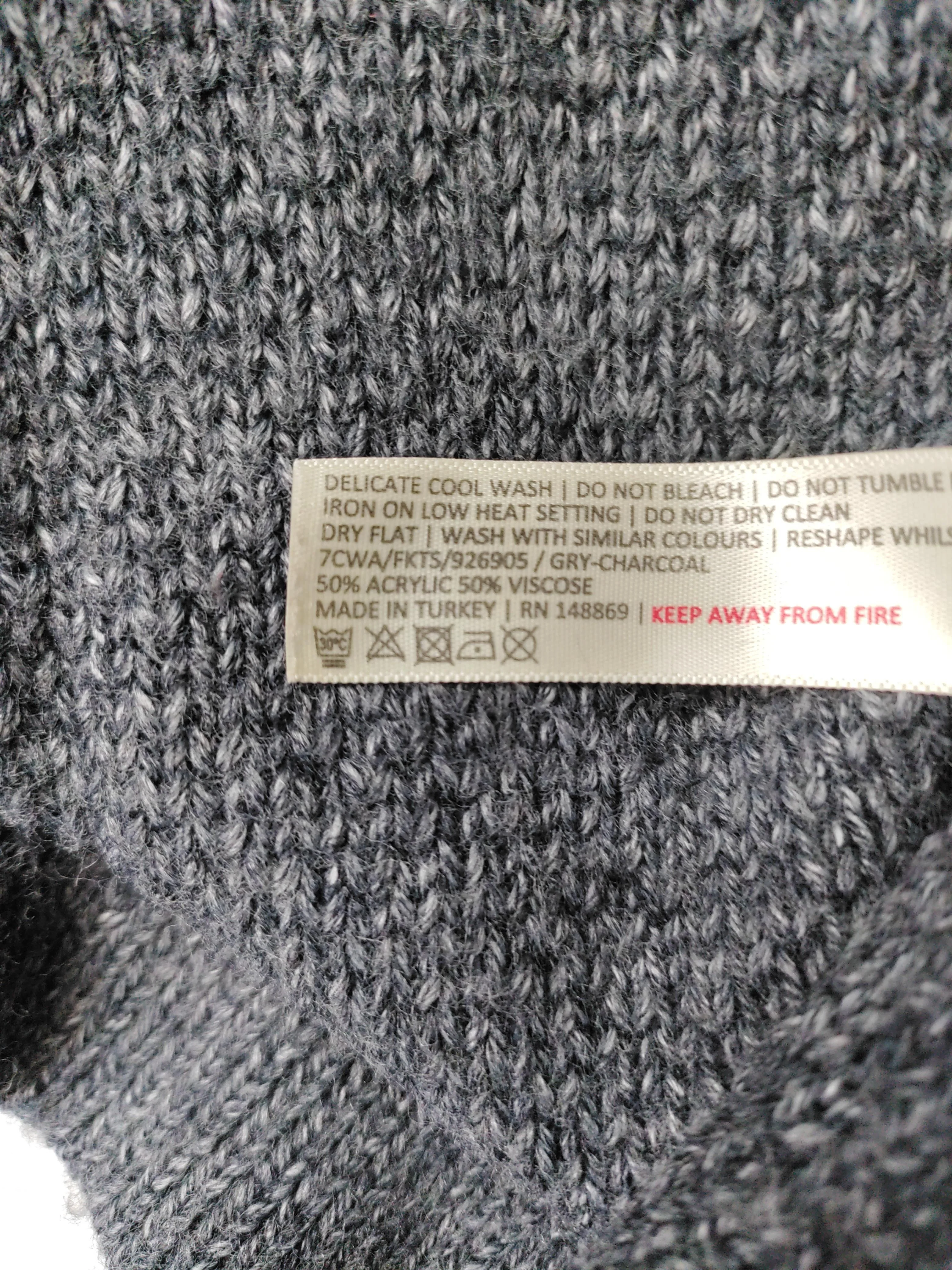 Fat Face Women's Cardigan UK 8 Grey Acrylic with Viscose V-Neck Cardigan - Image 7