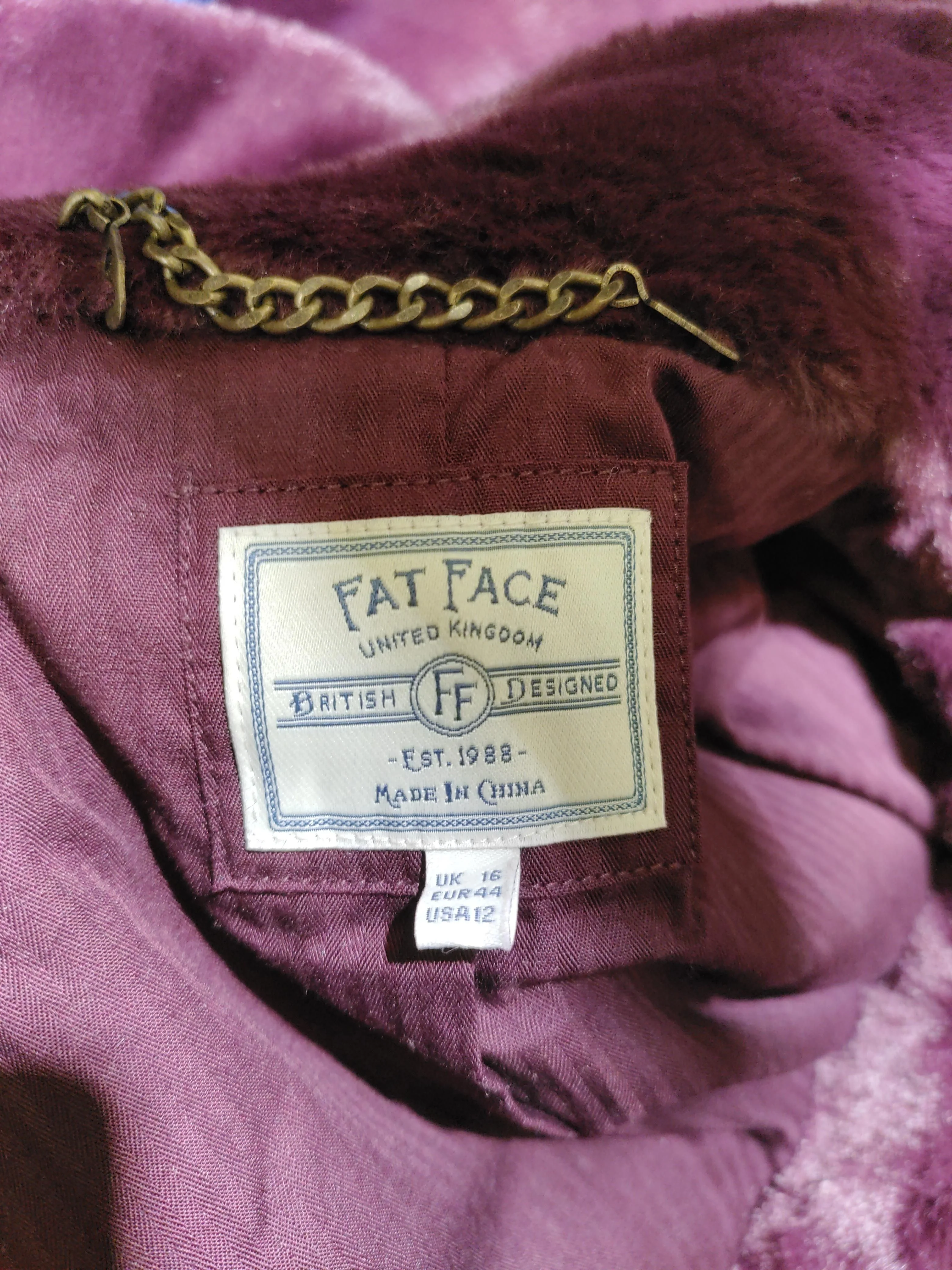 Fat Face Women's Coat L Red 100% Polyester Puffer Jacket - Image 5