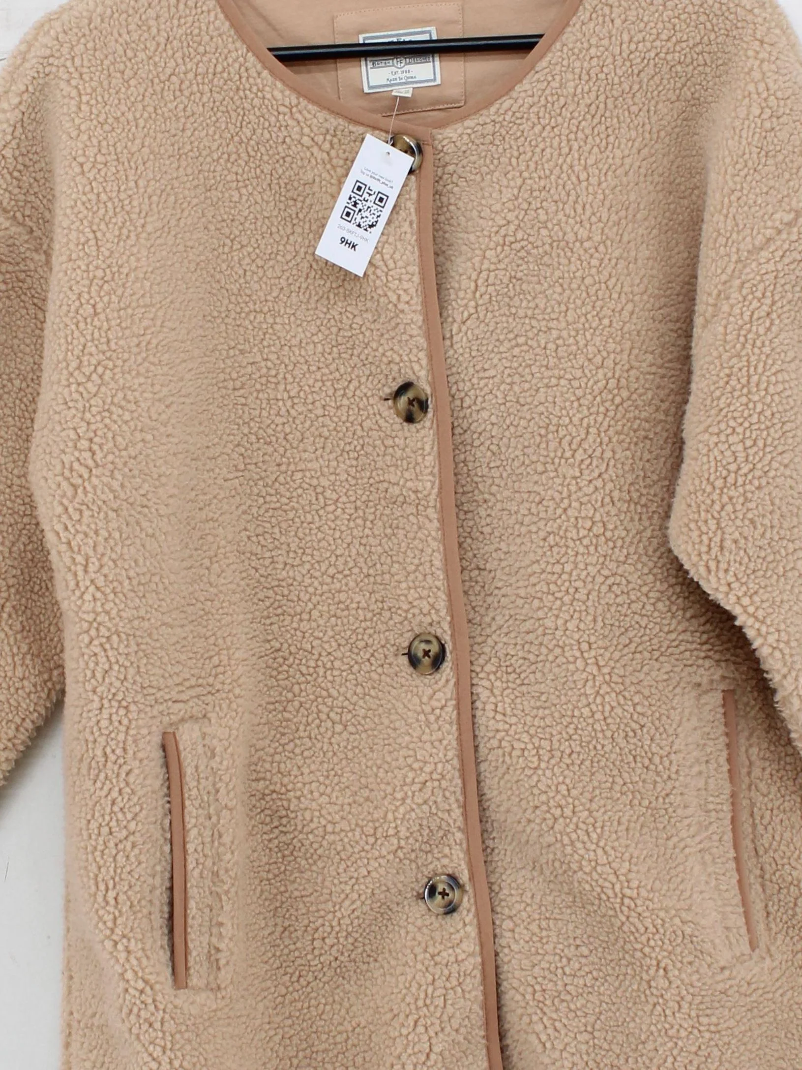 Fat Face Women's Coat UK 10 Tan Polyester with Cotton, Elastane Quilted - Image 3