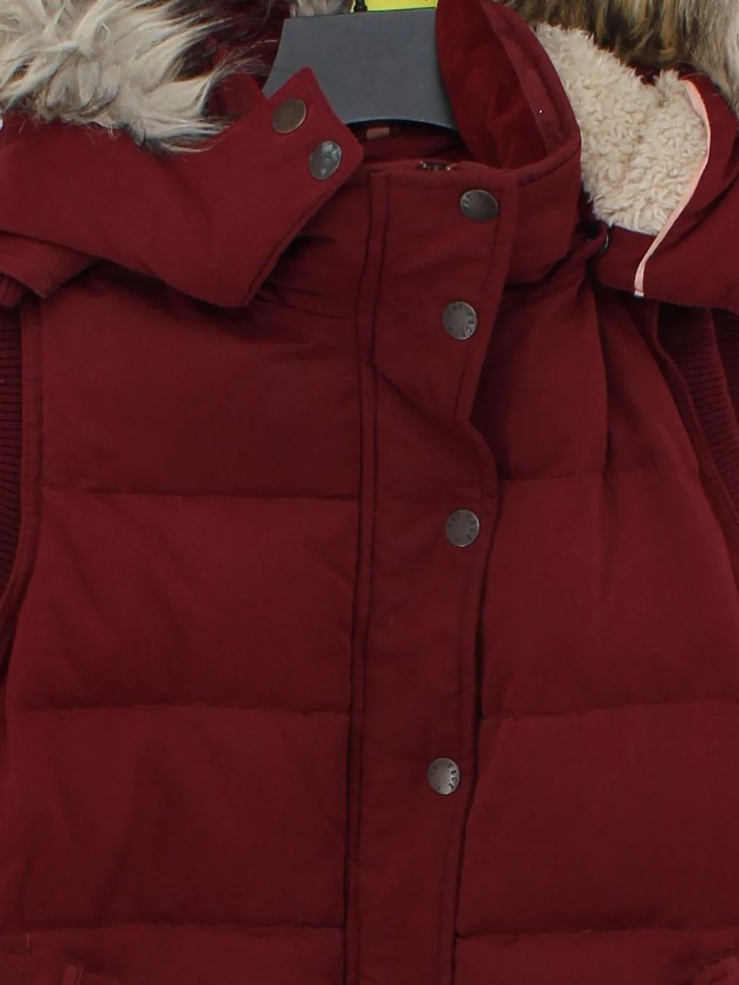 Fat Face Women's Coat UK 12 Red Polyester with Cotton, Acrylic Overcoat - Image 3