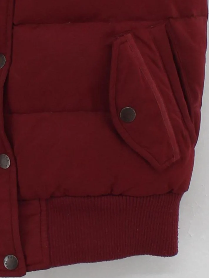 Fat Face Women's Coat UK 12 Red Polyester with Cotton, Acrylic Overcoat - Image 4