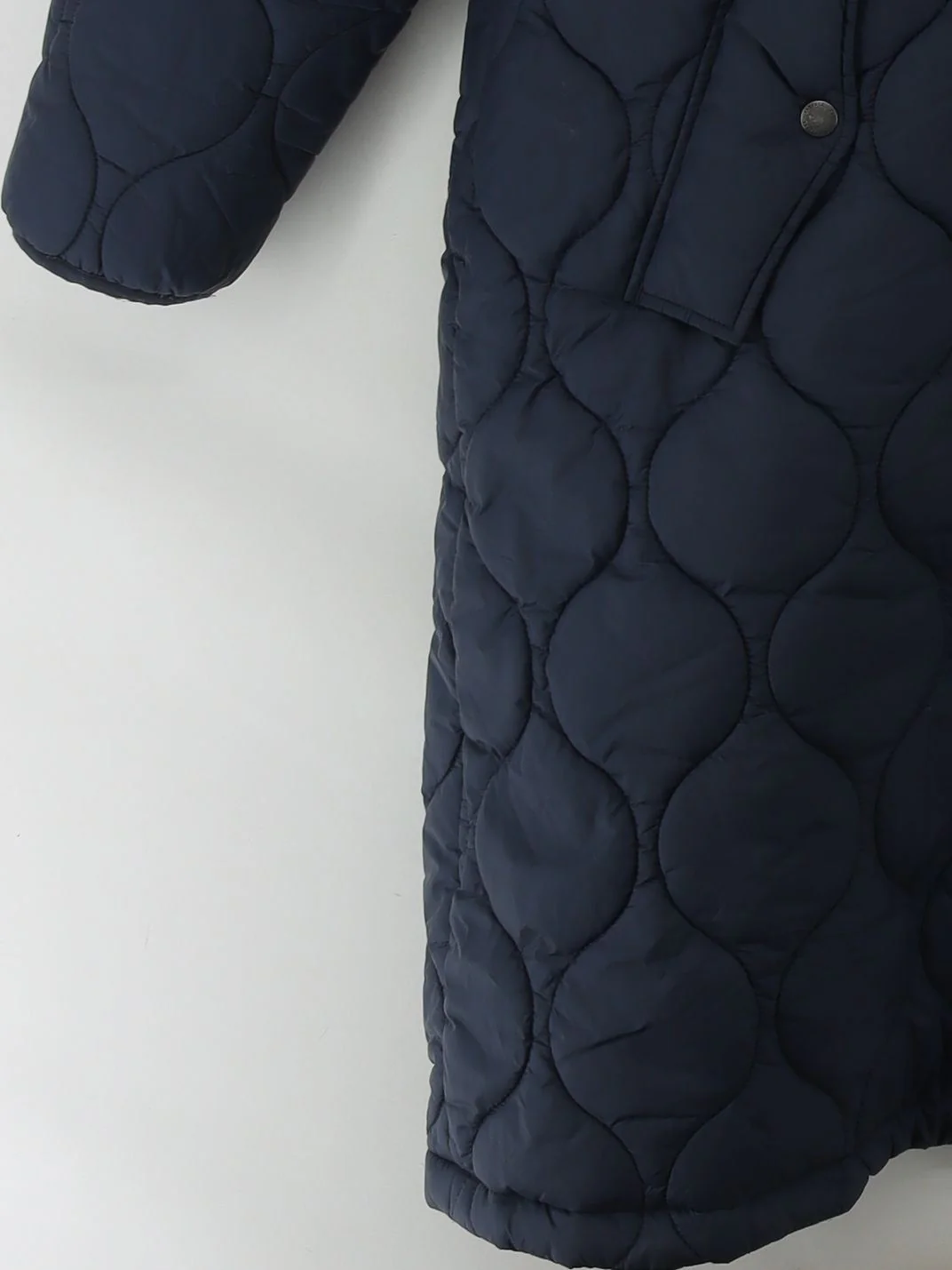 Fat Face Women's Coat UK 18 Blue Nylon with Cotton, Polyester Quilted - Image 4