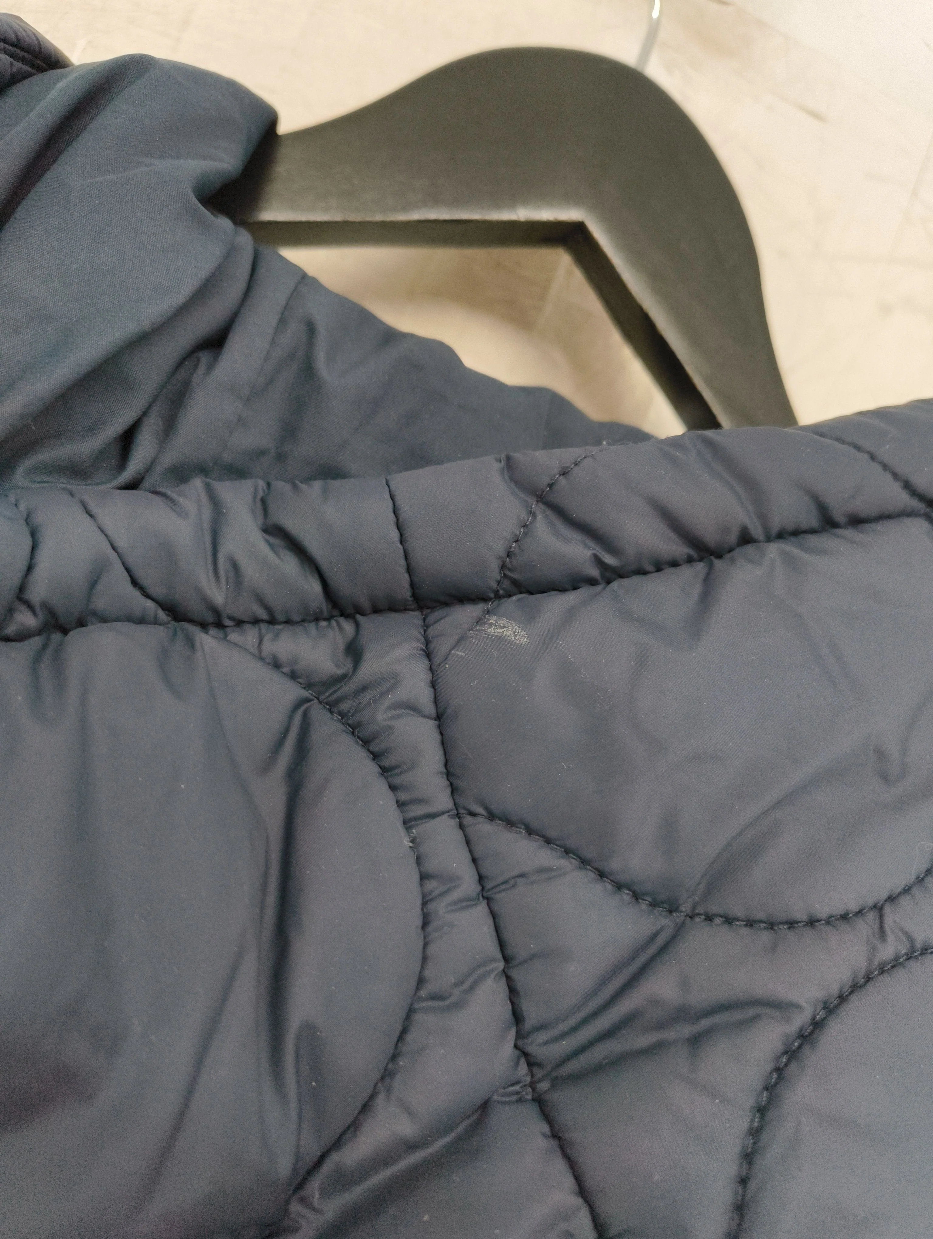 Fat Face Women's Coat UK 18 Blue Nylon with Cotton, Polyester Quilted - Image 5