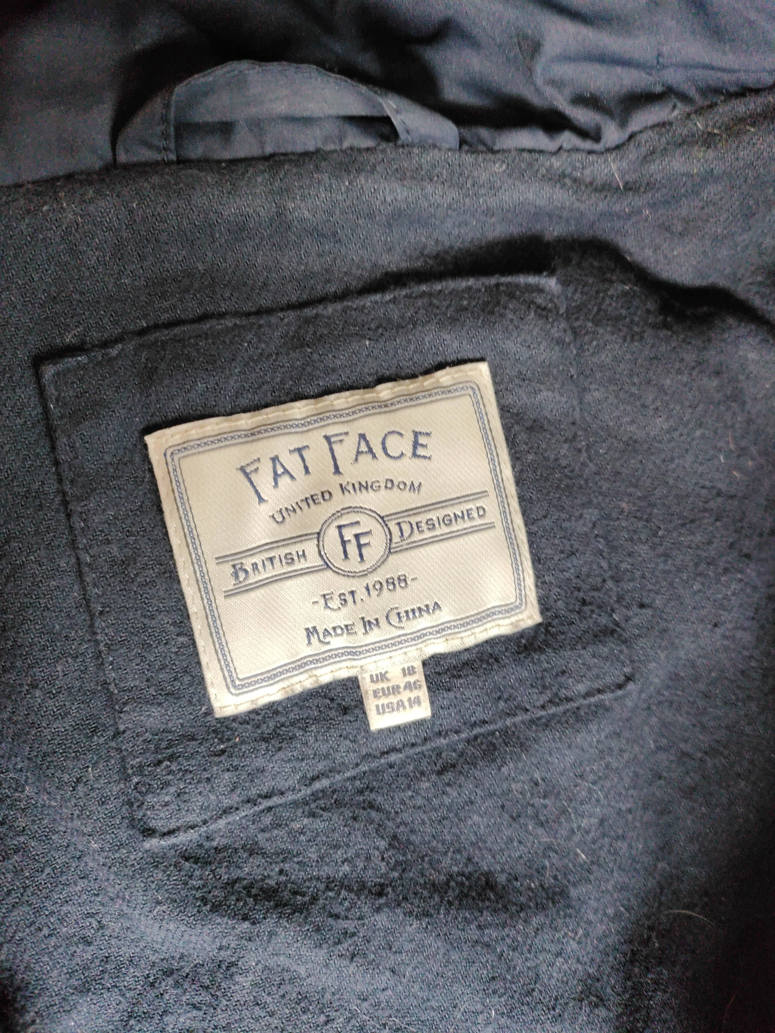 Fat Face Women's Coat UK 18 Blue Nylon with Cotton, Polyester Quilted - Image 6