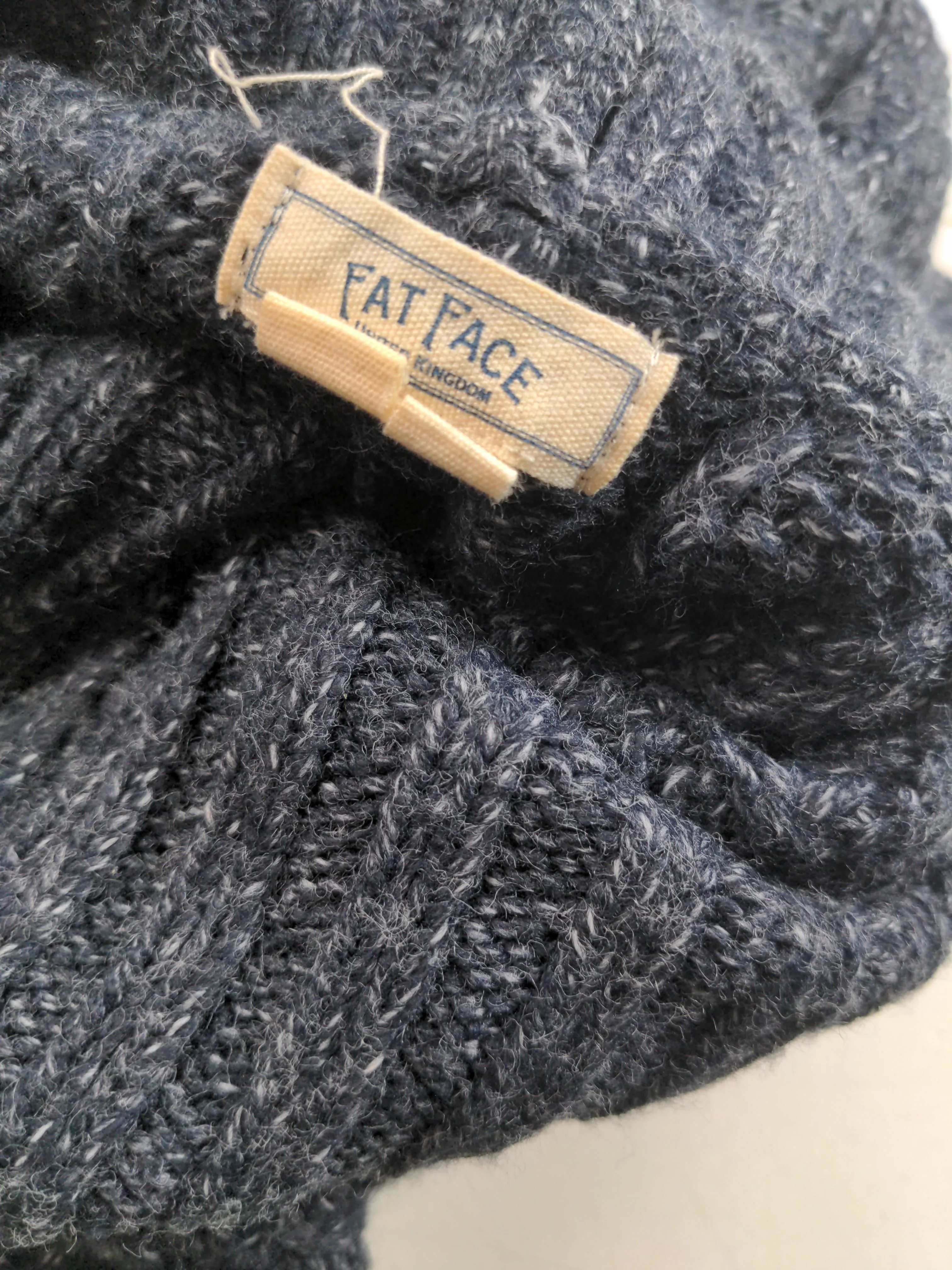 Fat Face Women's Coat XL Blue Viscose with Acrylic Overcoat - Image 5