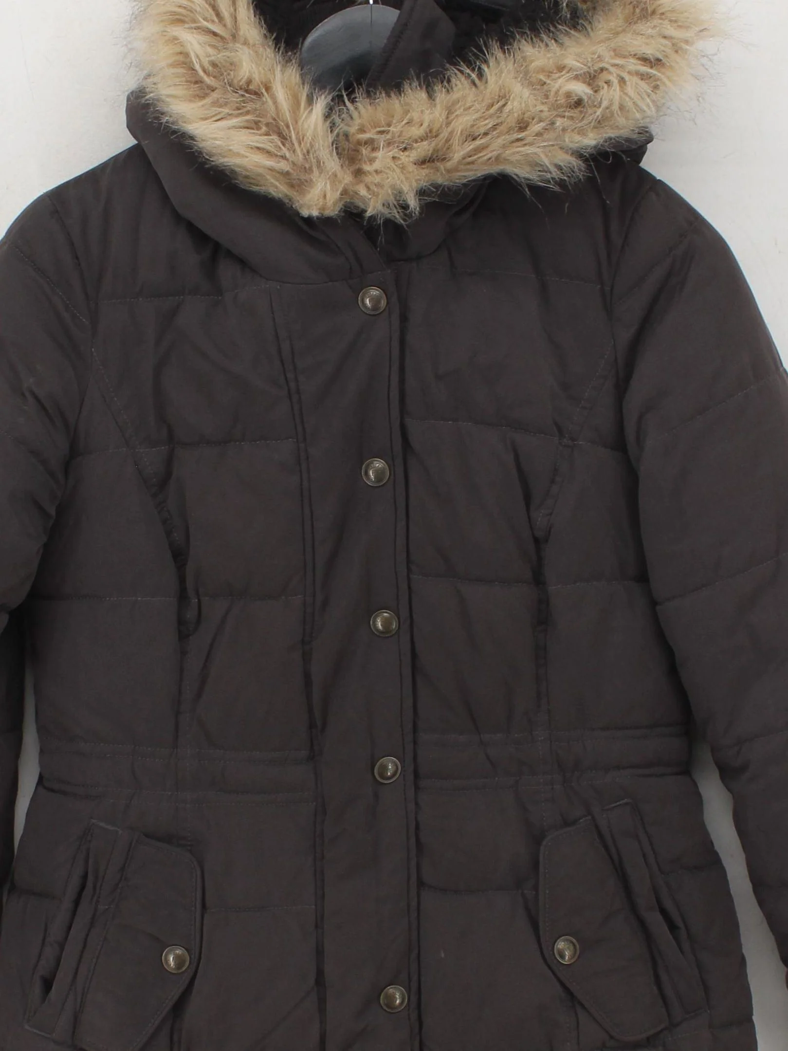 Fat Face Women's Coat XS Brown 100% Polyester Puffer Jacket - Image 3