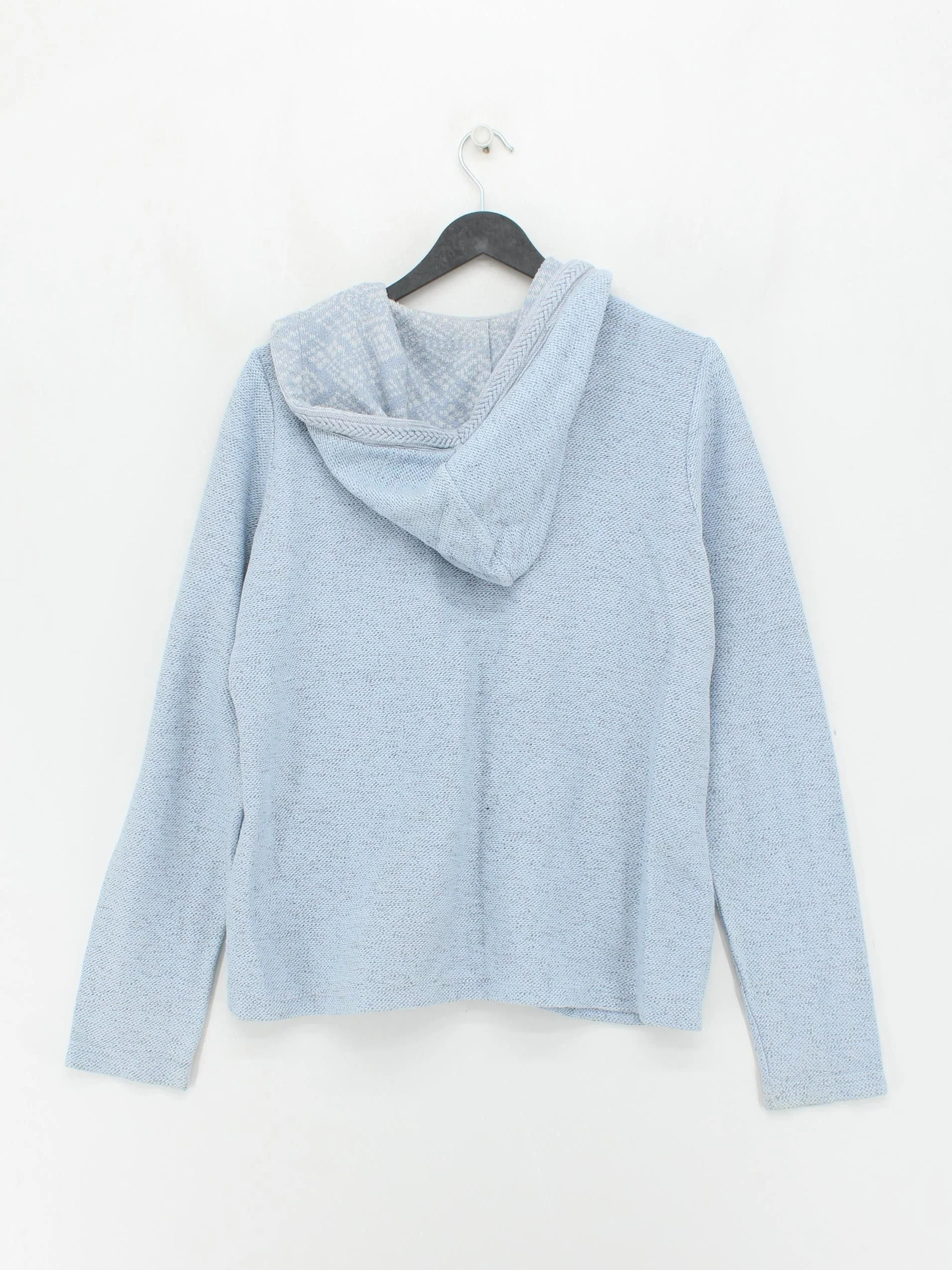 Fat Face Women's Hoodie UK 12 Blue Cotton with Polyester Pullover - Image 2