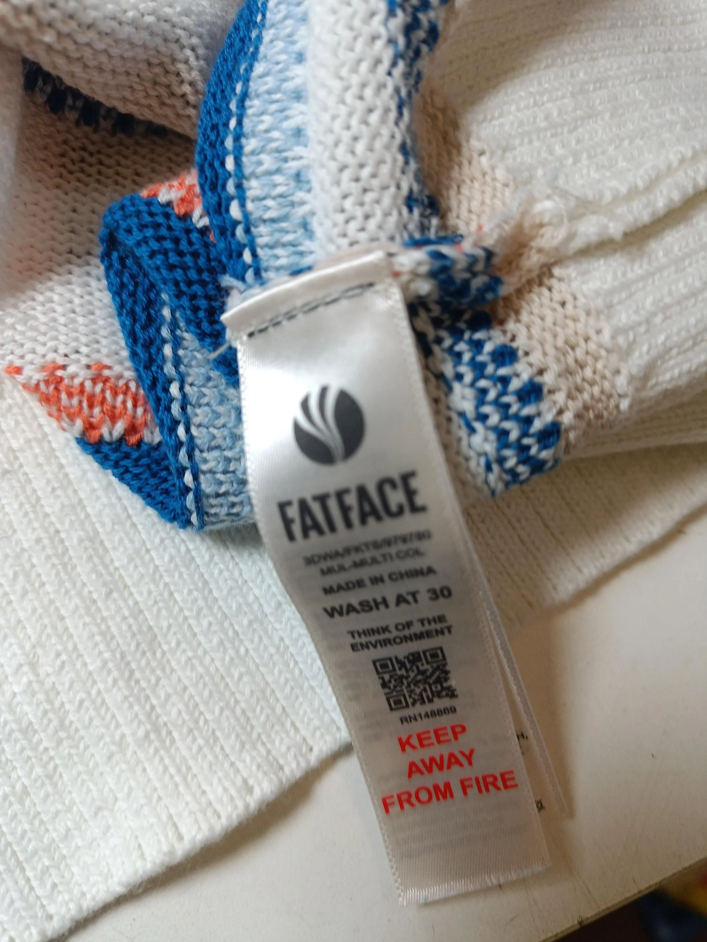 Fat Face Women's Hoodie UK 12 Multi Striped 100% Other Pullover - Image 6
