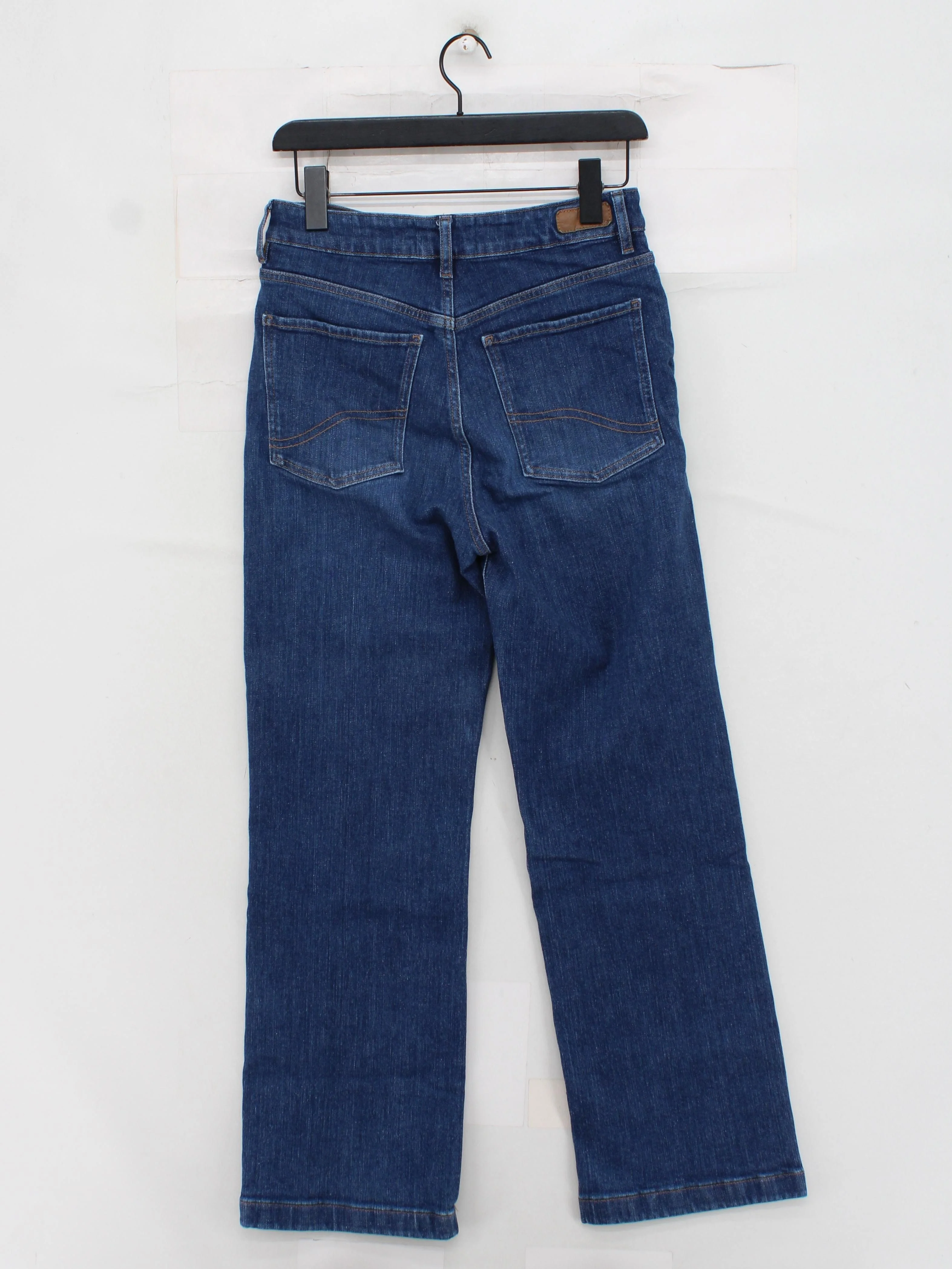 Fat Face Women's Jeans UK 10 Blue Cotton with Polyester, Elastane Wide-Leg - Image 2