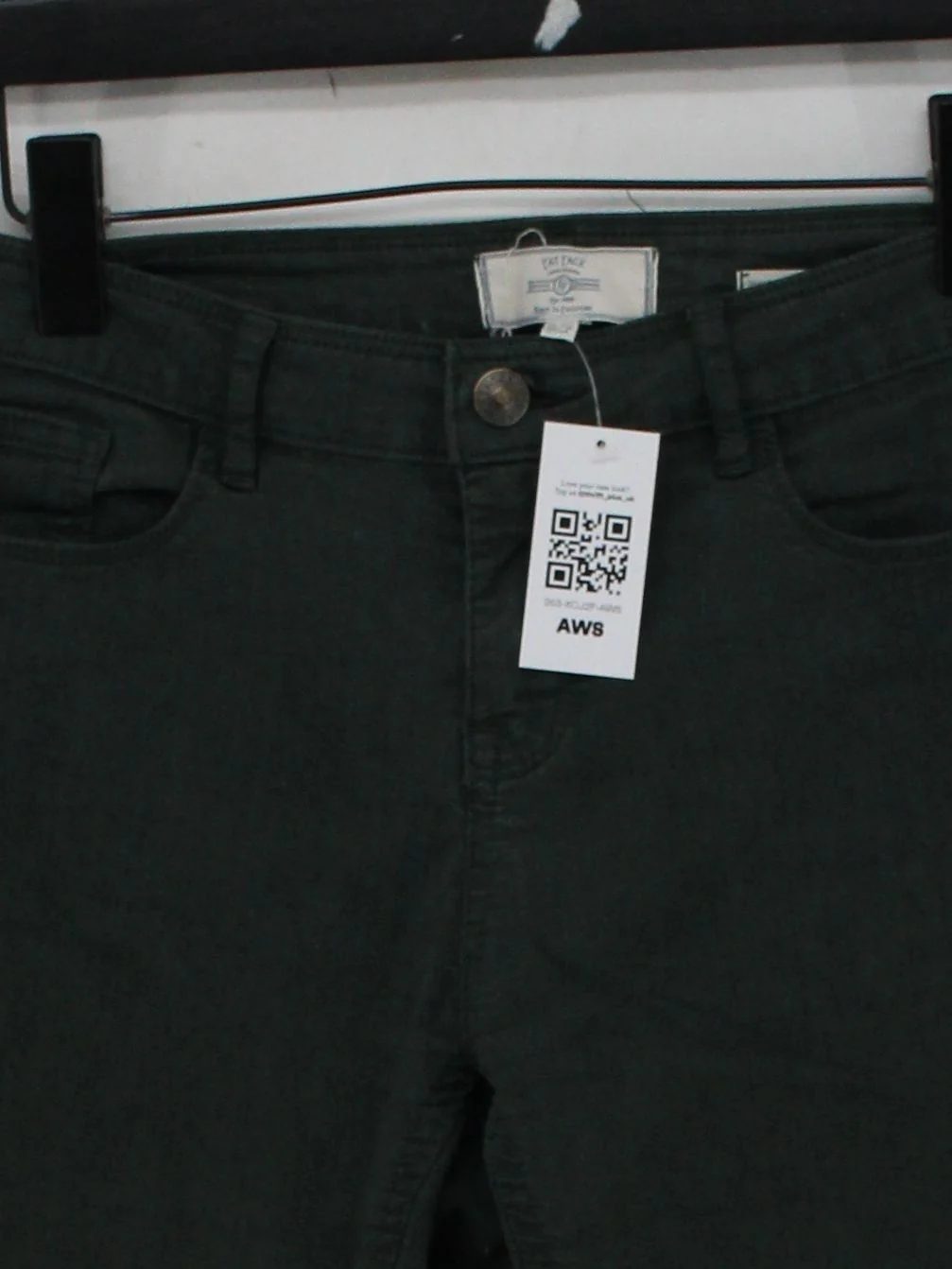 Fat Face Women's Jeans UK 10 Green Cotton with Polyester, Elastane Skinny - Image 3