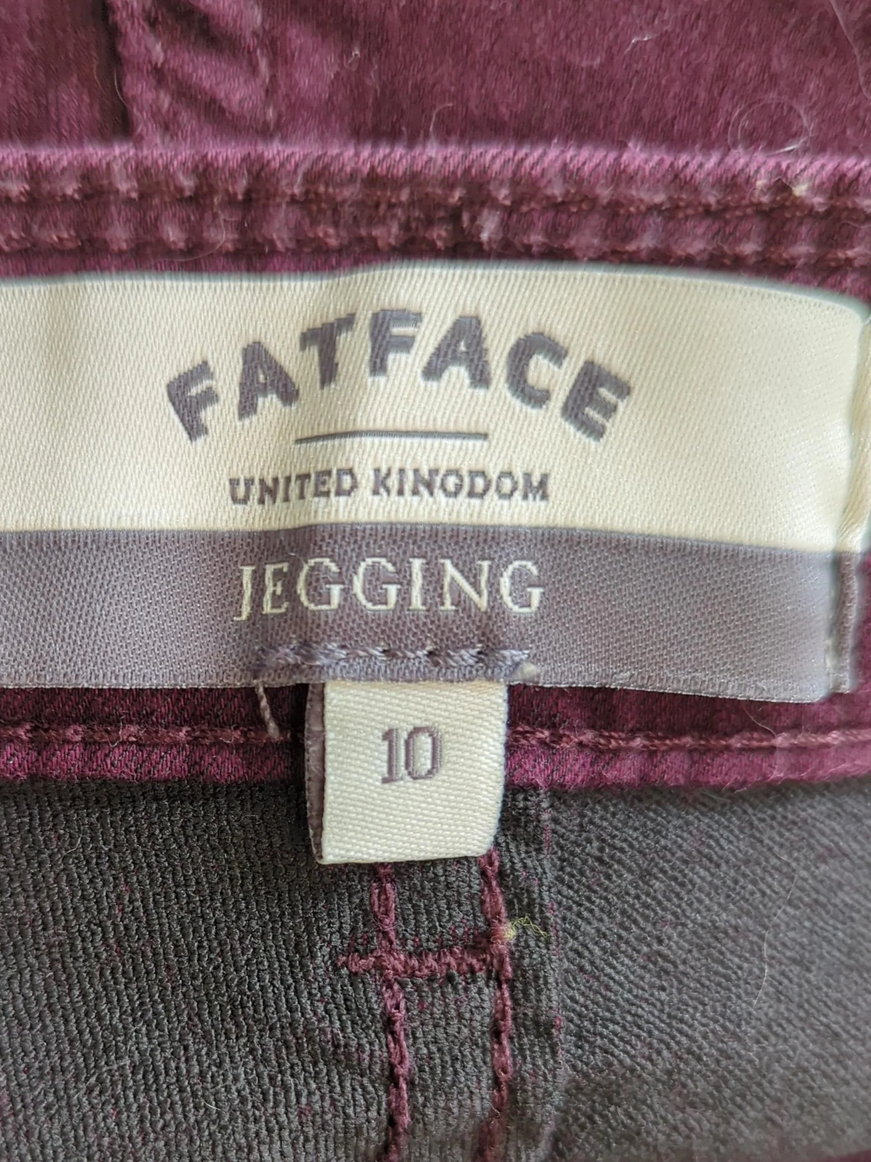 Fat Face Women's Jeans UK 10 Red 100% Other Jegging - Image 5