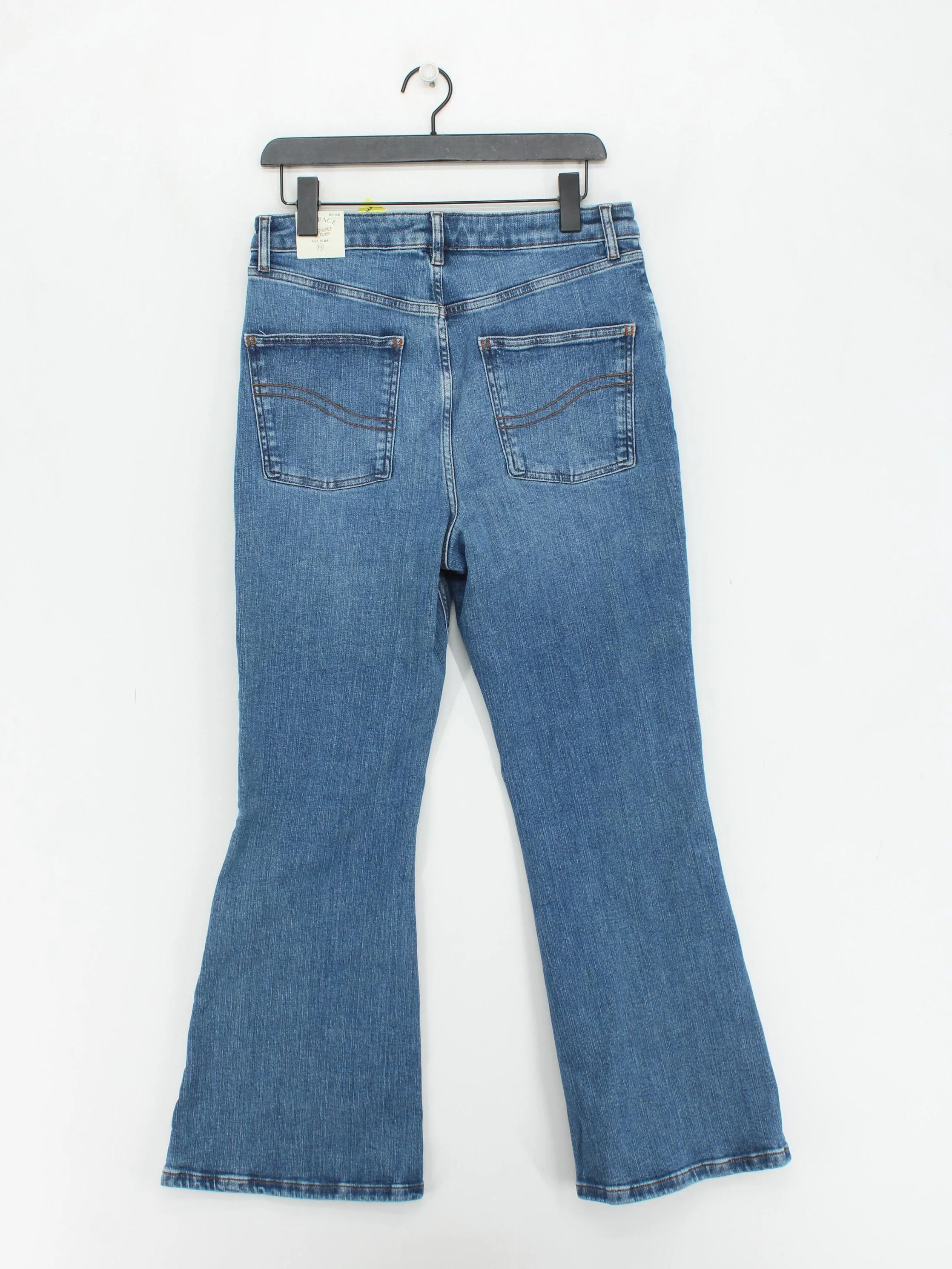 Fat Face Women's Jeans UK 14 Blue 100% Cotton Flared - Image 2