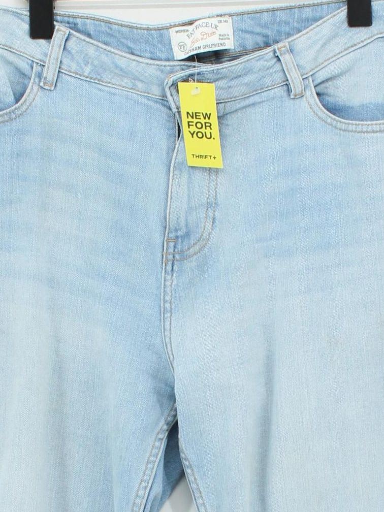 Fat Face Women's Jeans UK 14 Blue Cotton with Elastane Boyfriend - Image 3