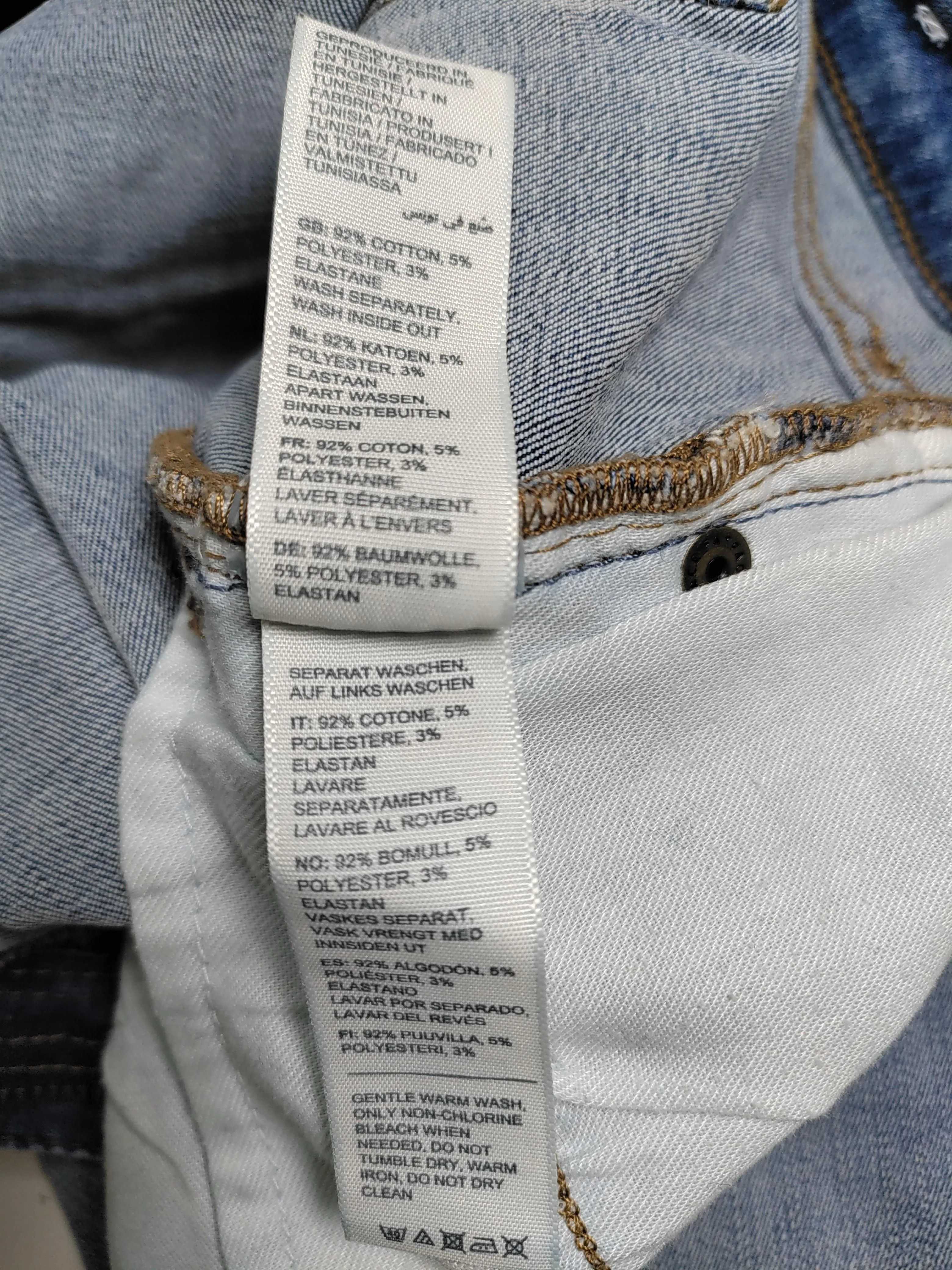 Fat Face Women's Jeans UK 14 Blue Cotton with Polyester, Elastane Cropped - Image 6