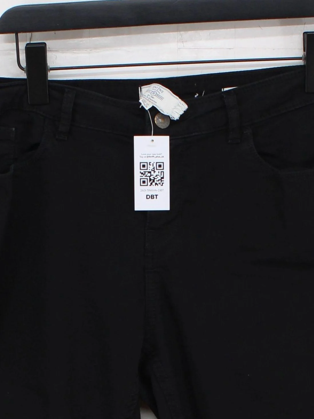 Fat Face Women's Jeans UK 16 Black Cotton with Polyester, Elastane Jegging - Image 3