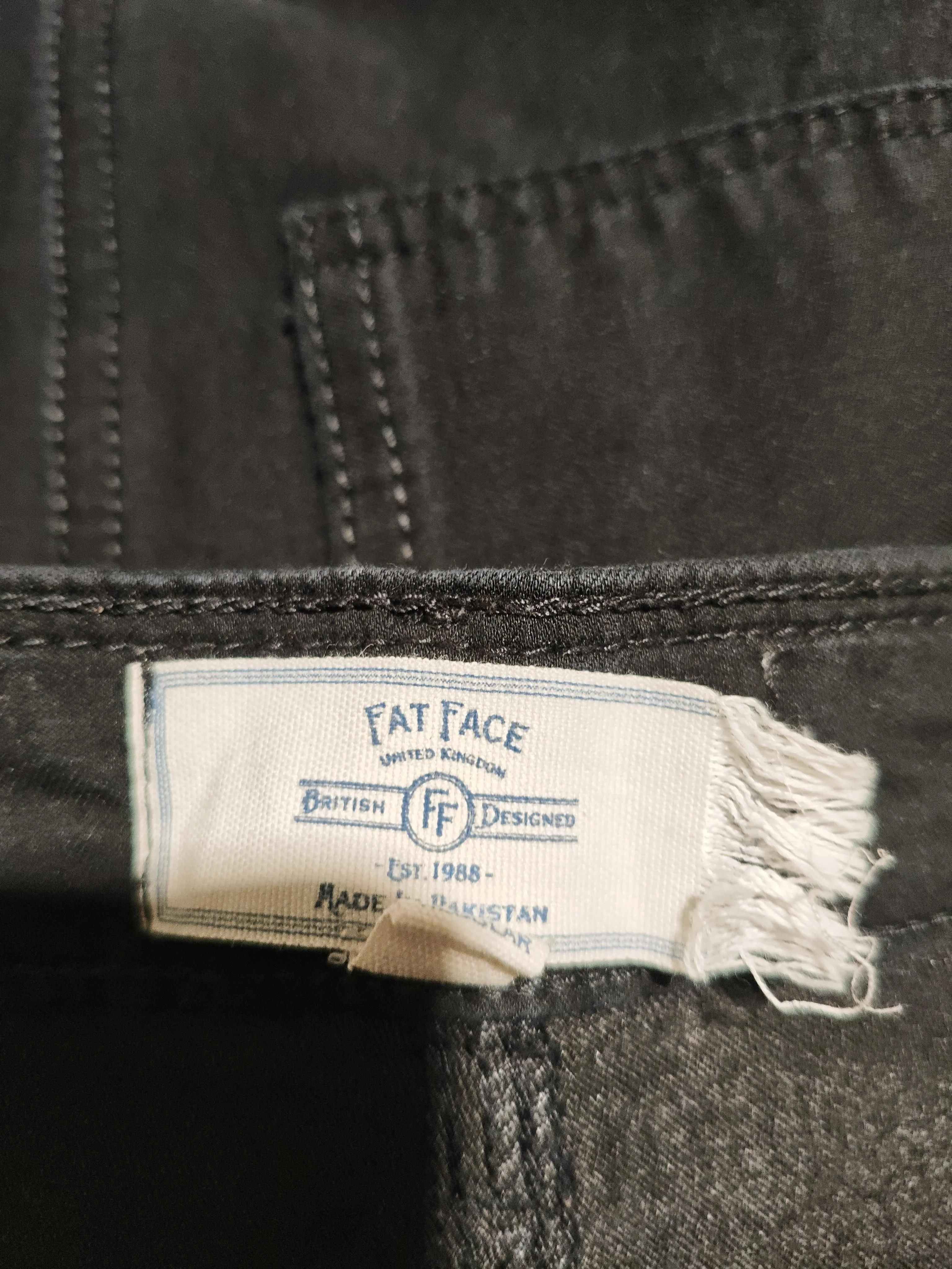 Fat Face Women's Jeans UK 16 Black Cotton with Polyester, Elastane Jegging - Image 5