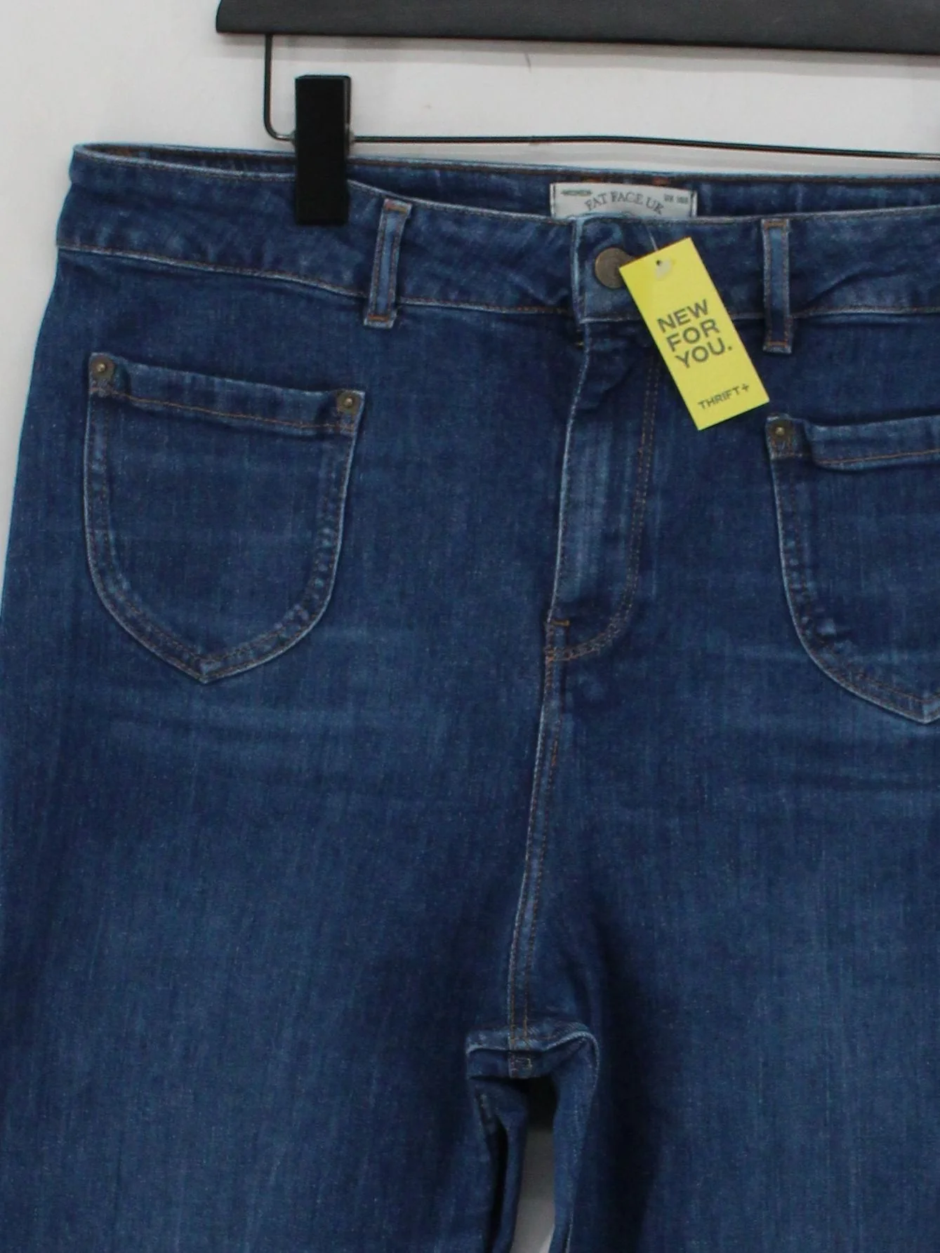 Fat Face Women's Jeans UK 16 Blue 100% Cotton Flared - Image 3