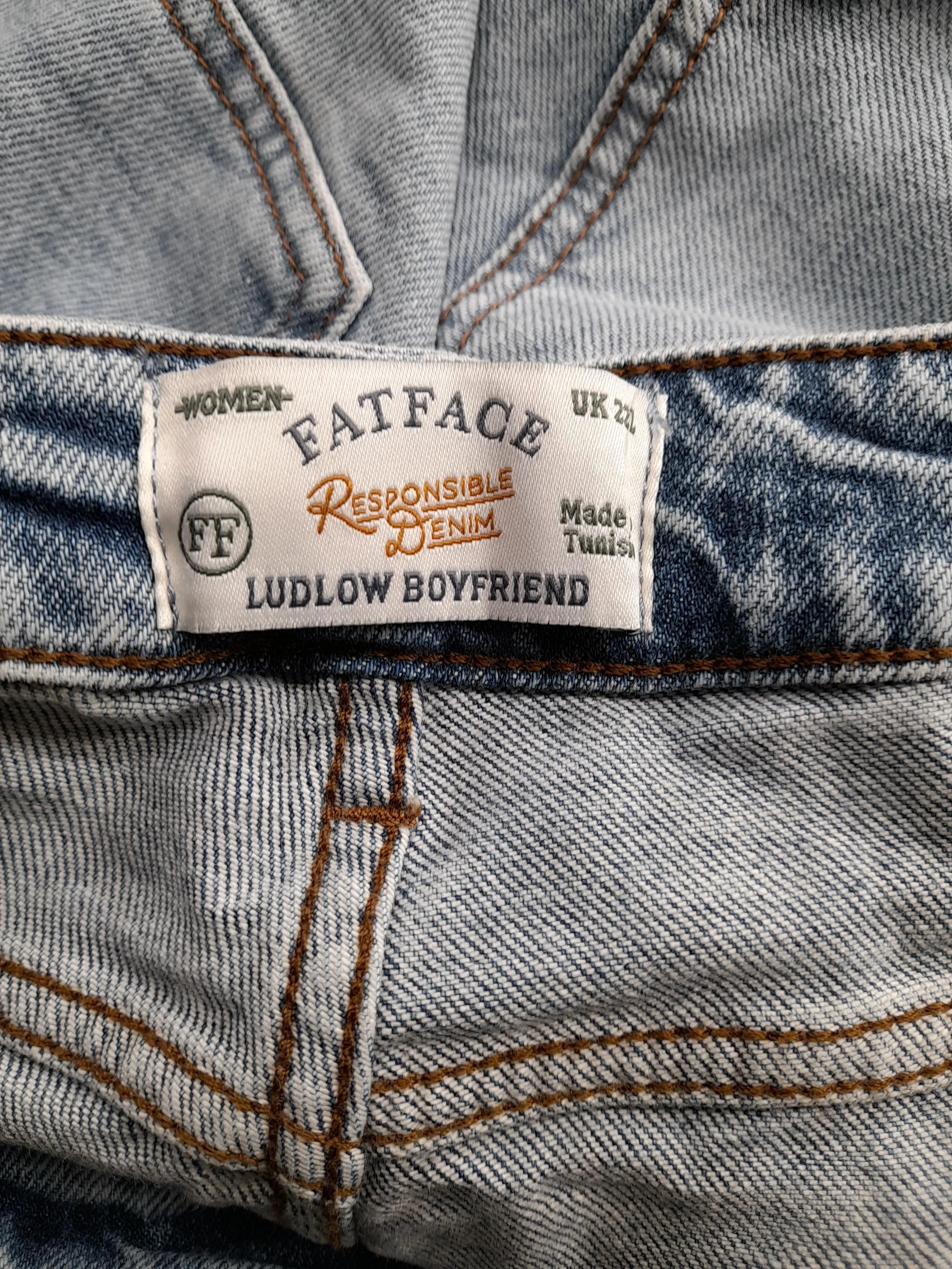 Fat Face Women's Jeans UK 22 Blue Cotton with Elastane Boyfriend - Image 5