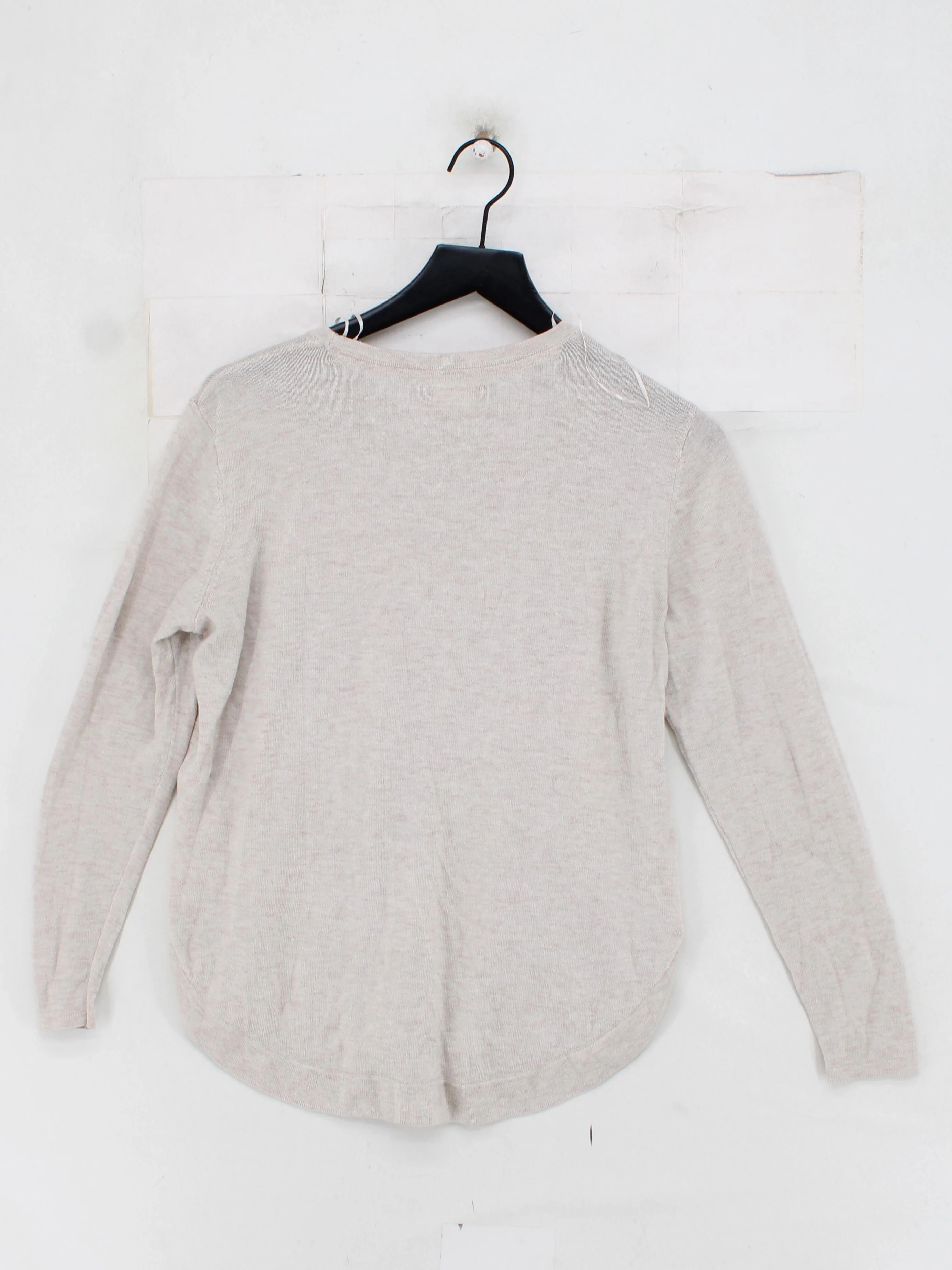 Fat Face Women's Jumper M Cream Wool with Polyester, Nylon Round Neck Pullover - Image 2
