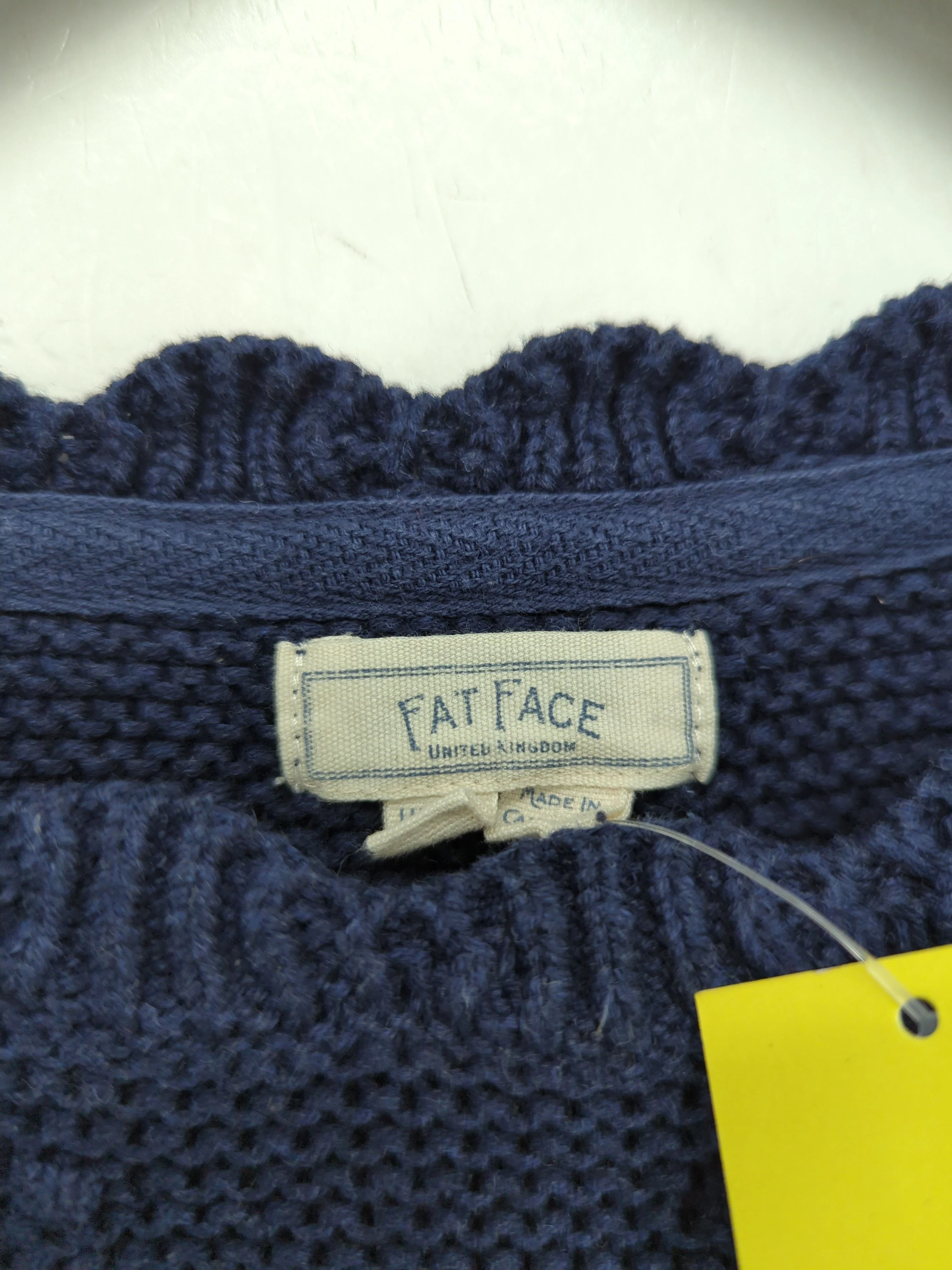 Fat Face Women's Jumper UK 10 Blue 100% Cotton Crew Neck Pullover - Image 6