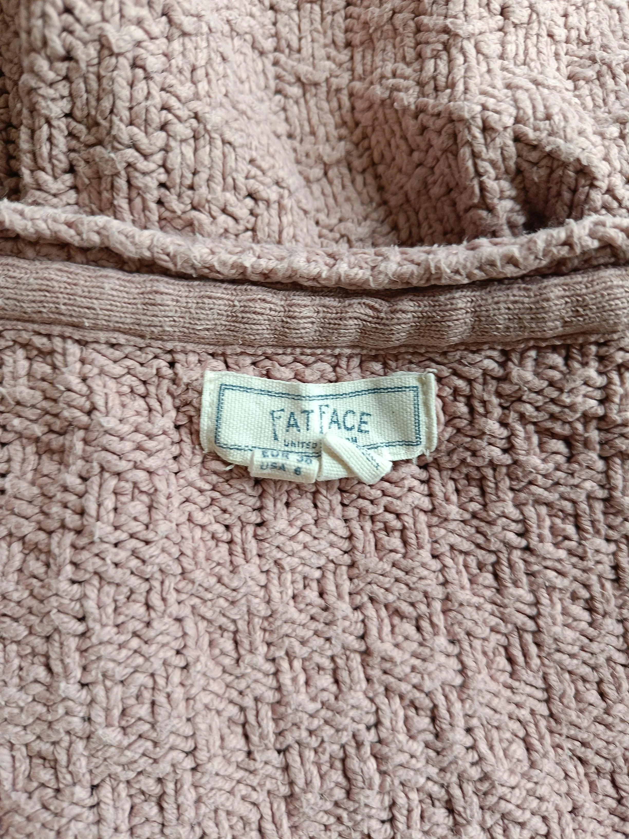 Fat Face Women's Jumper UK 10 Pink Cotton with Acrylic, Polyester Pullover - Image 5