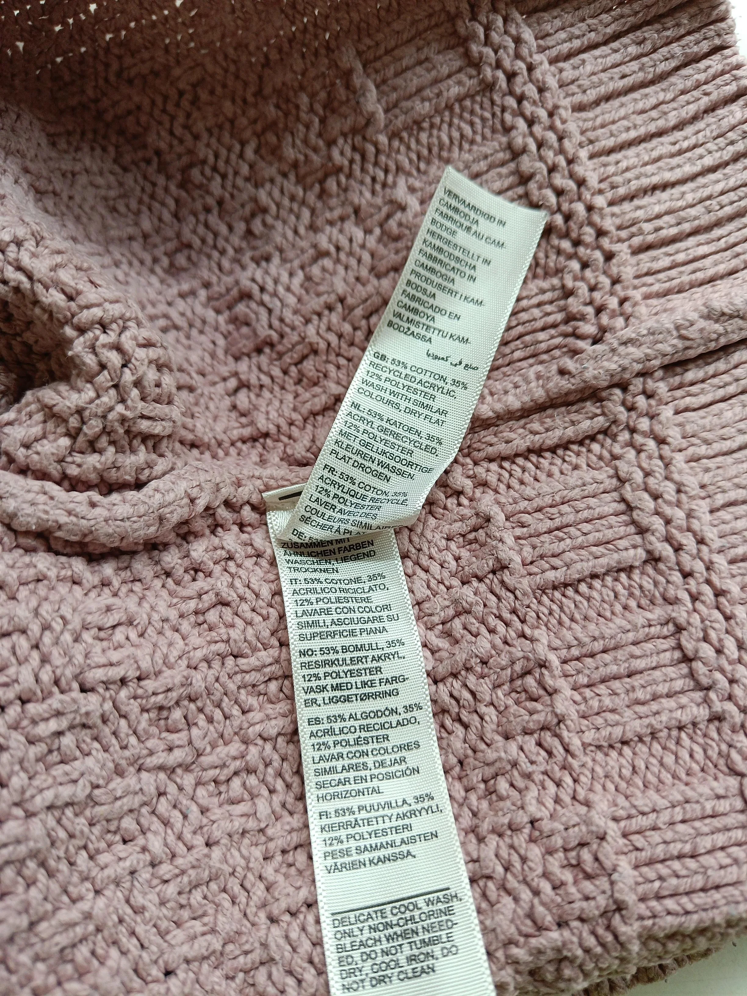Fat Face Women's Jumper UK 10 Pink Cotton with Acrylic, Polyester Pullover - Image 6