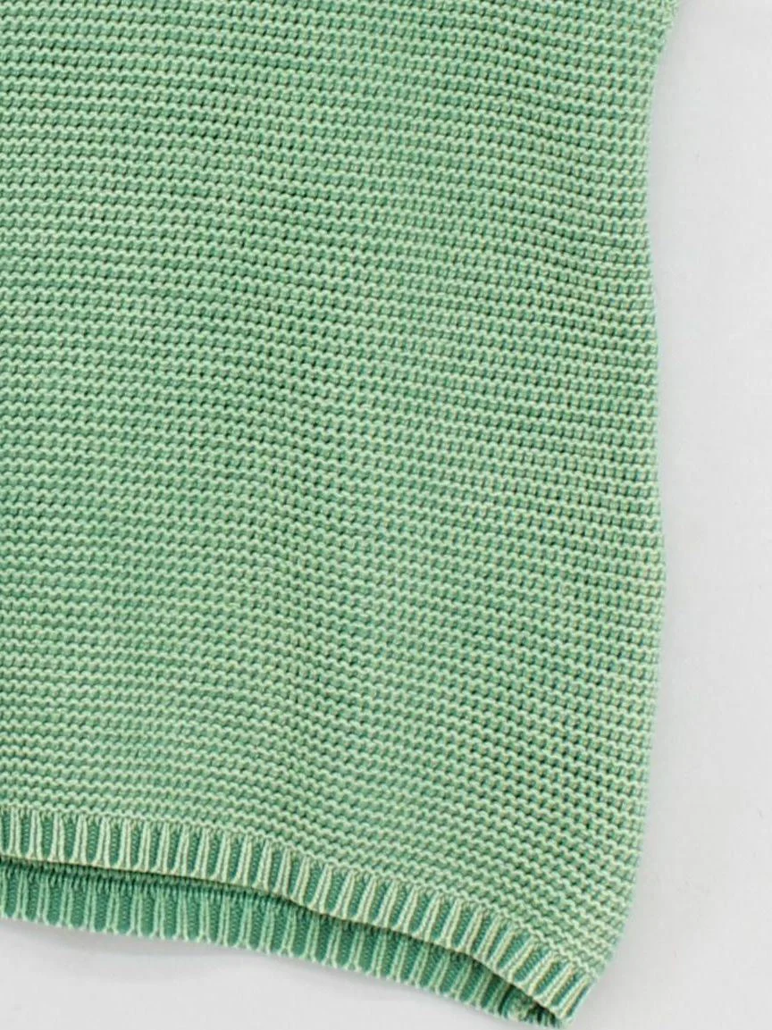Fat Face Women's Jumper UK 12 Green 100% Cotton Round Neck Vest - Image 4