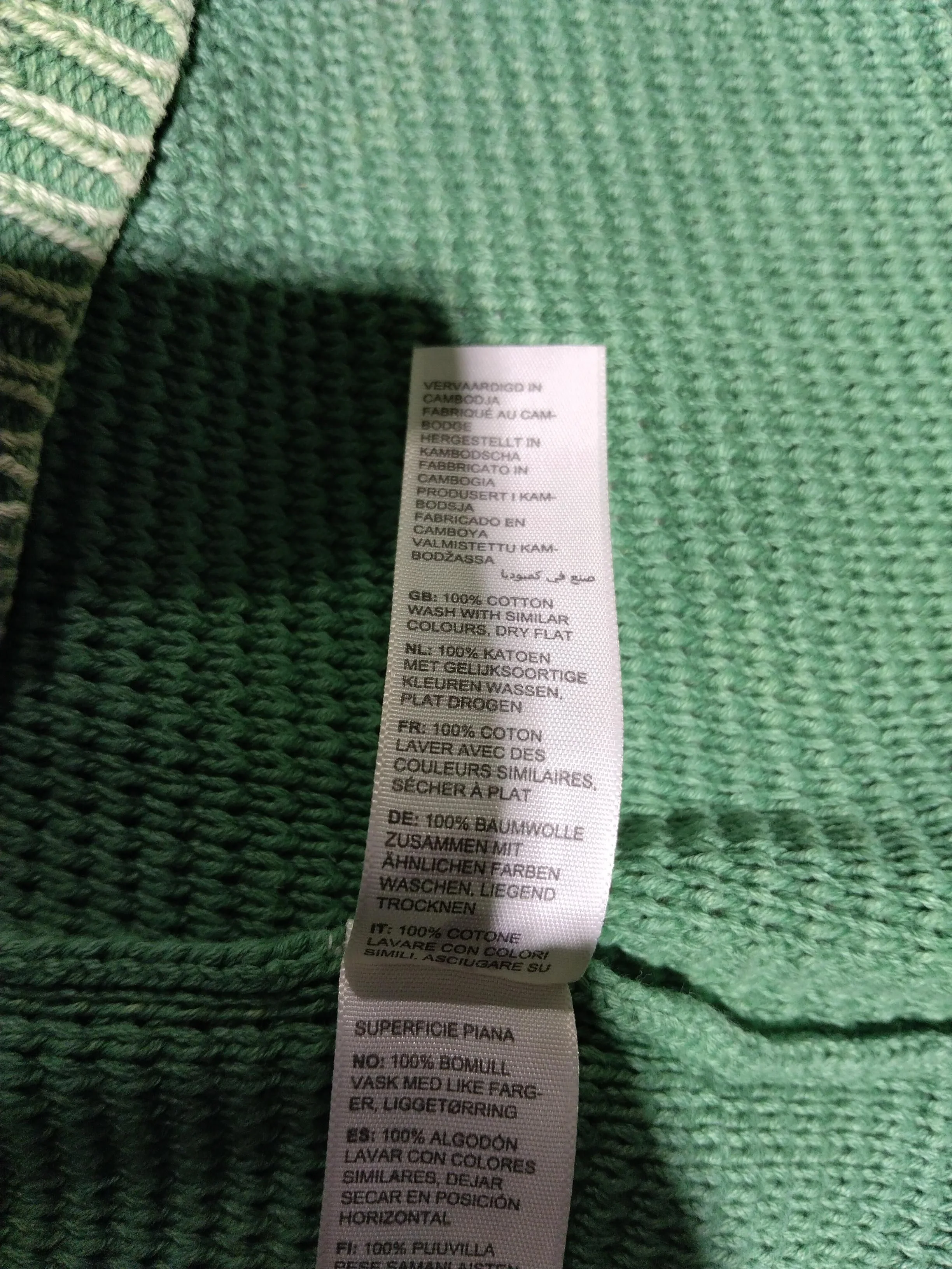 Fat Face Women's Jumper UK 12 Green 100% Cotton Round Neck Vest - Image 6