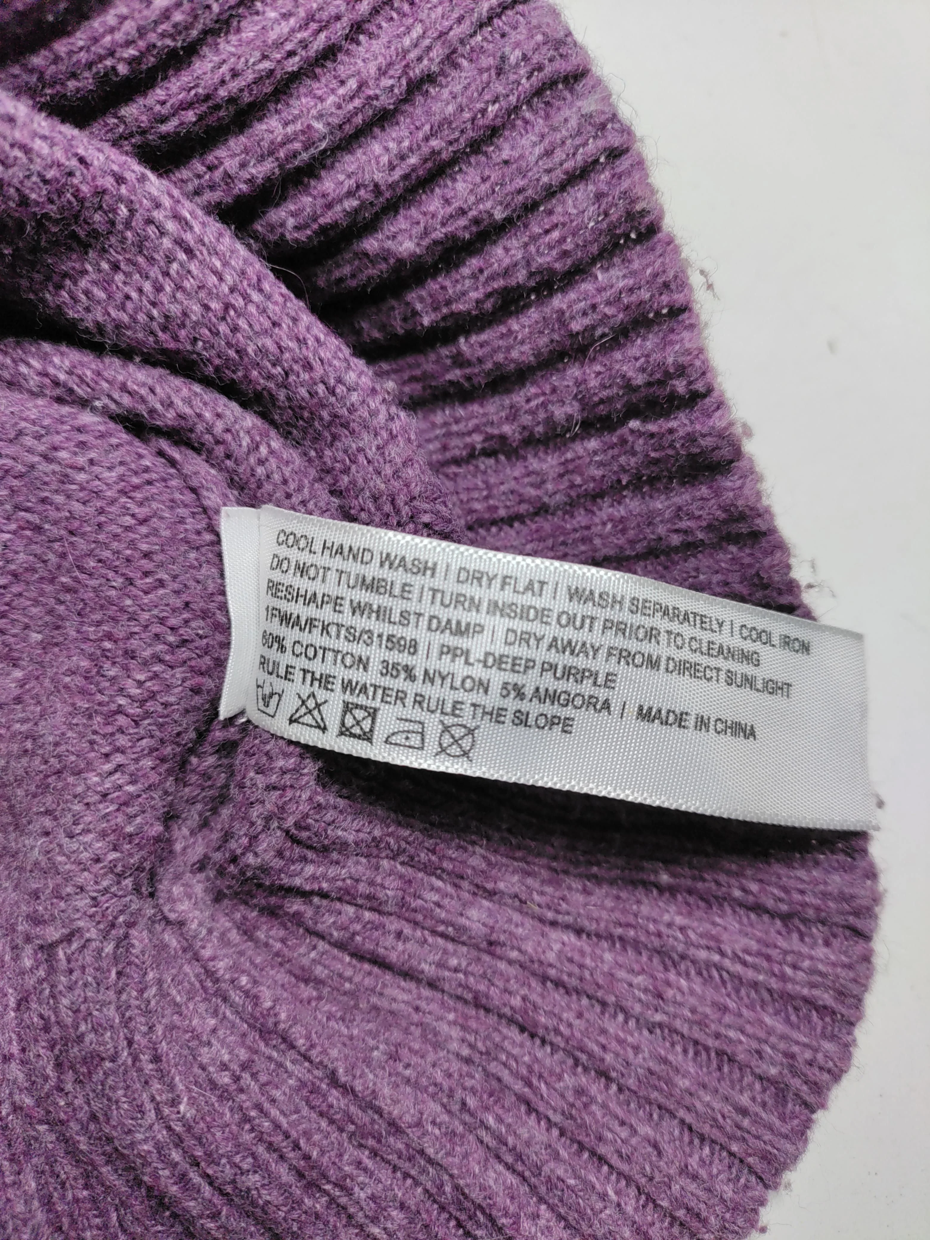 Fat Face Women's Jumper UK 12 Purple Cotton with Nylon, Angora Pullover - Image 7