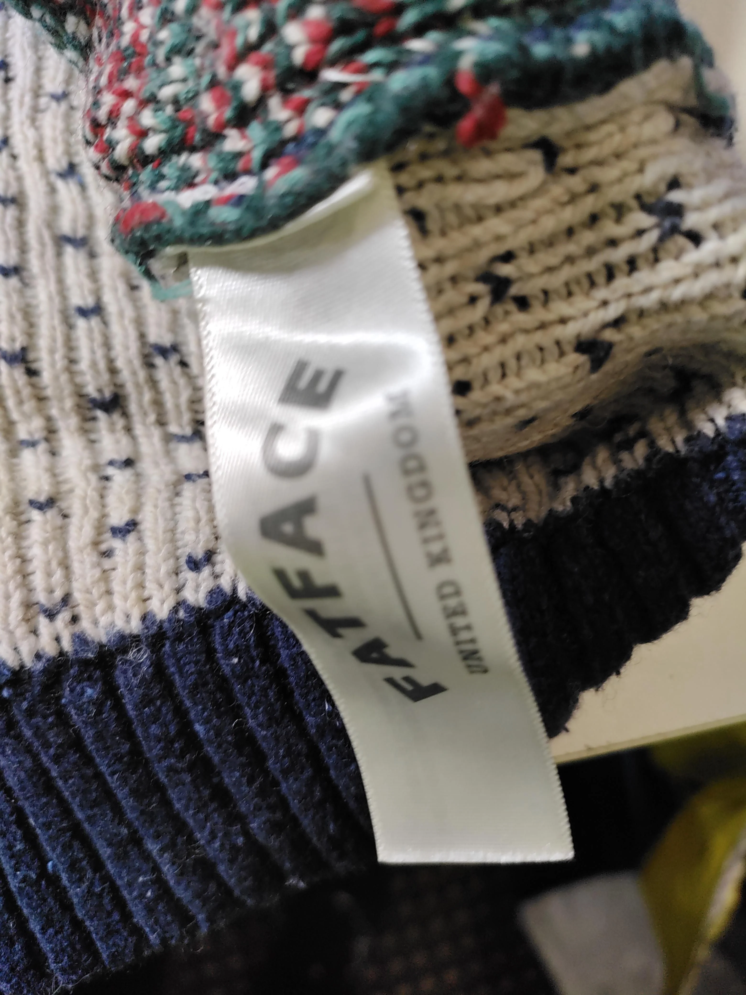 Fat Face Women's Jumper UK 14 Blue 100% Wool Round Neck Pullover - Image 6