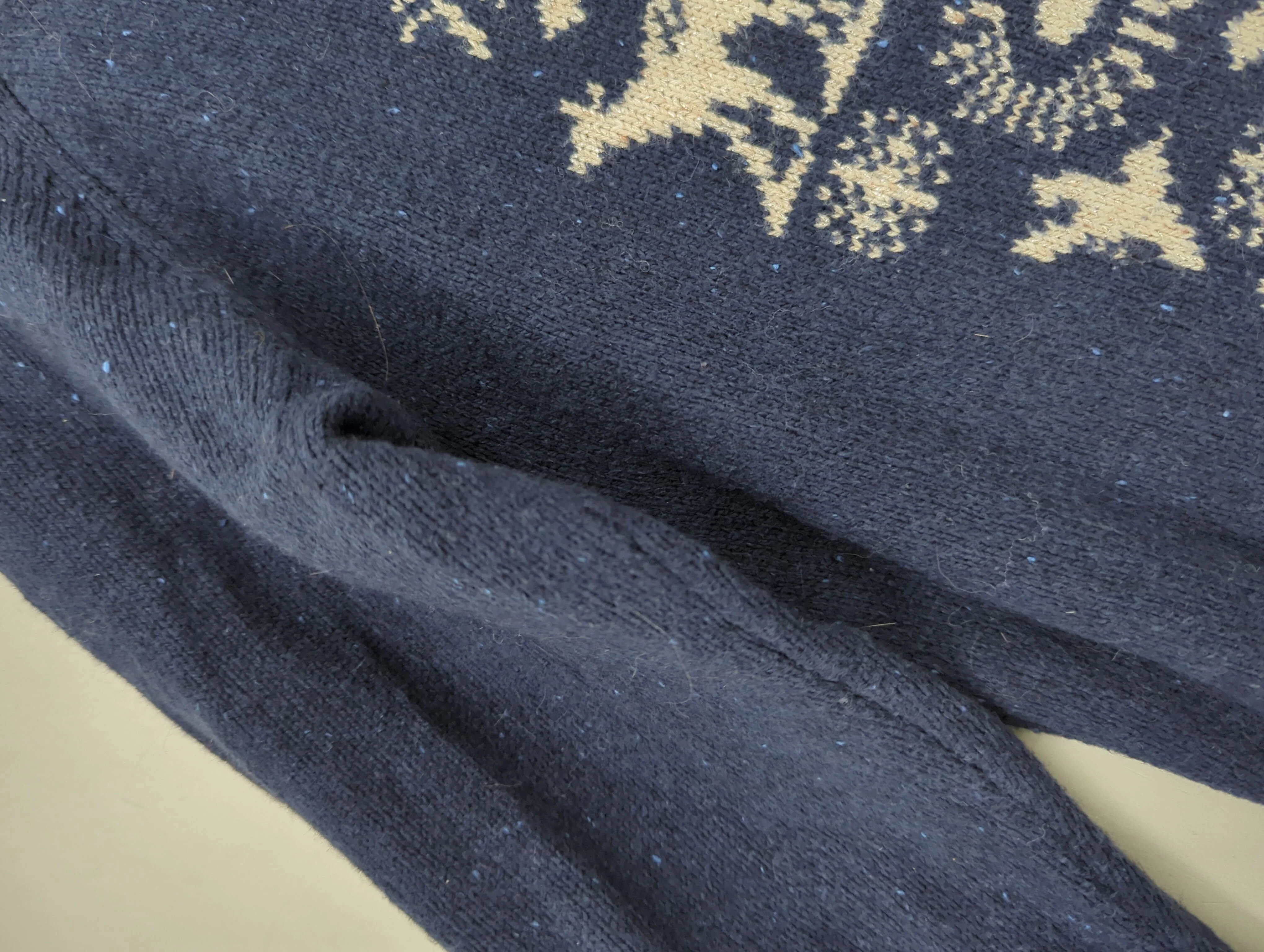 Fat Face Women's Jumper UK 14 Blue Animal Print 100% Wool Round Neck Pullover - Image 5