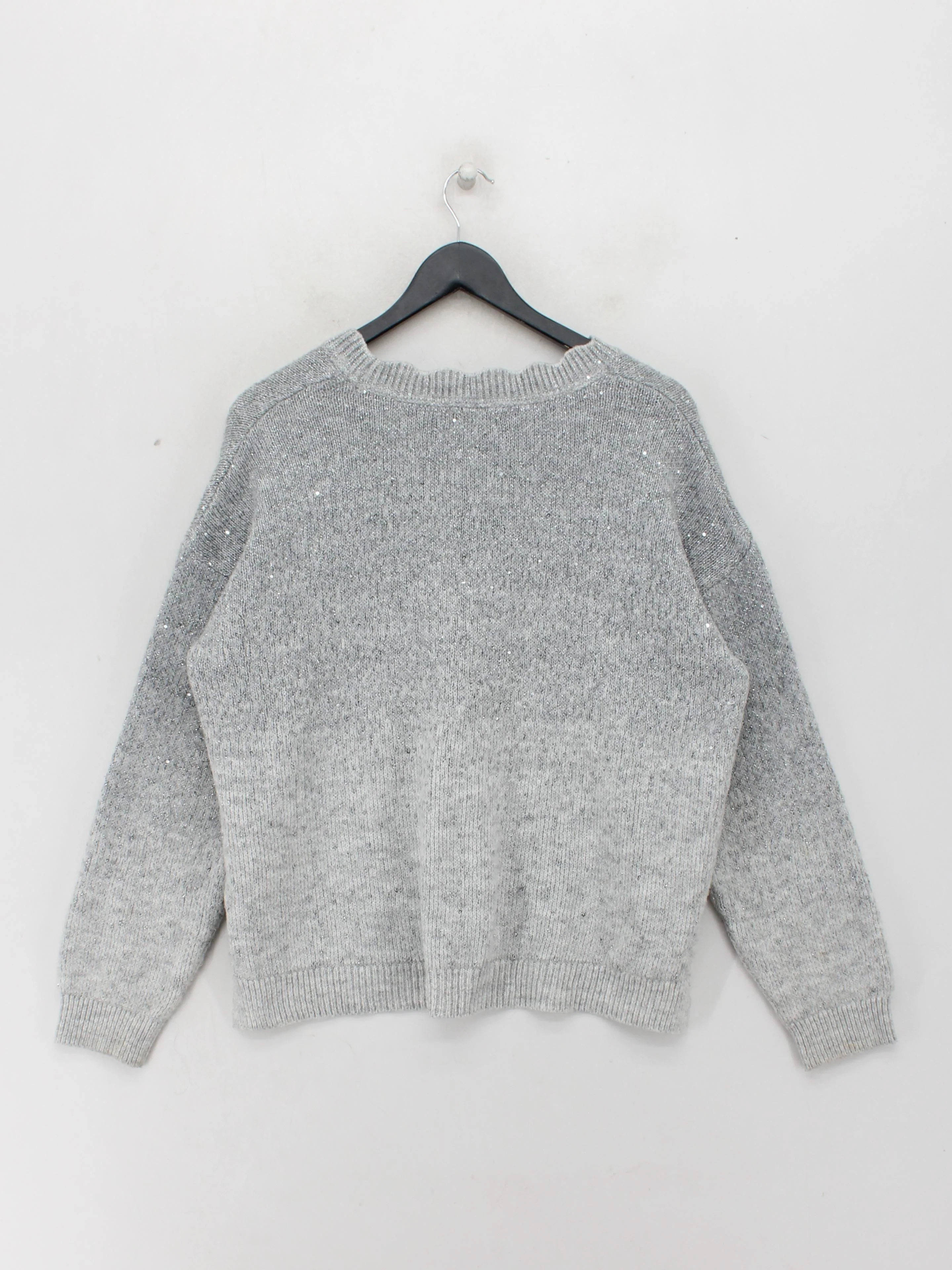 Fat Face Women's Jumper UK 14 Grey Acrylic with Polyester, Other Pullover - Image 2