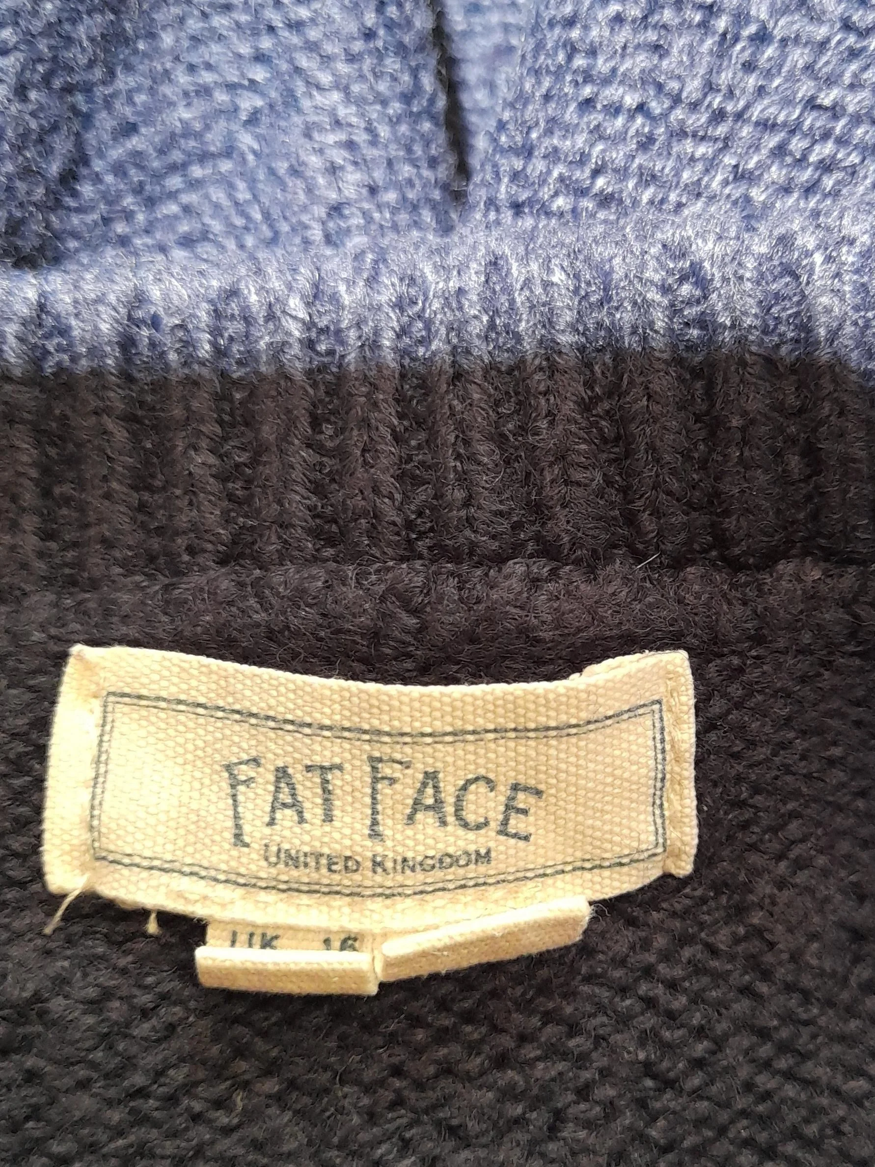 Fat Face Women's Jumper UK 16 Blue Viscose with Acrylic Pullover - Image 6
