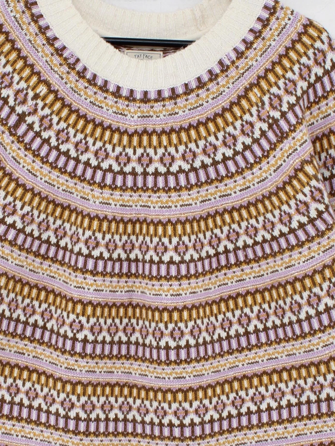 Fat Face Women's Jumper UK 16 Multi Cotton - Image 3