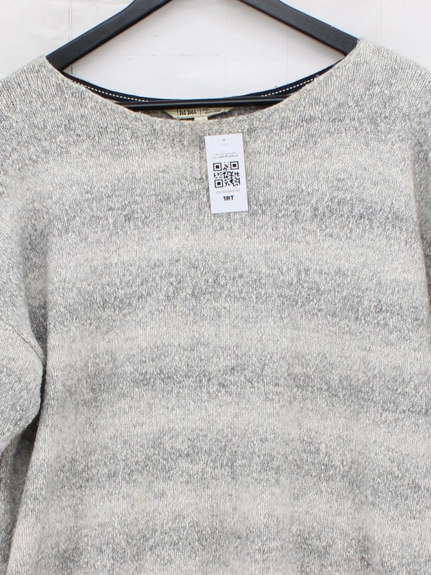 Fat Face Women's Jumper UK 18 Grey Acrylic with Polyester, Nylon, Wool Pullover - Image 3