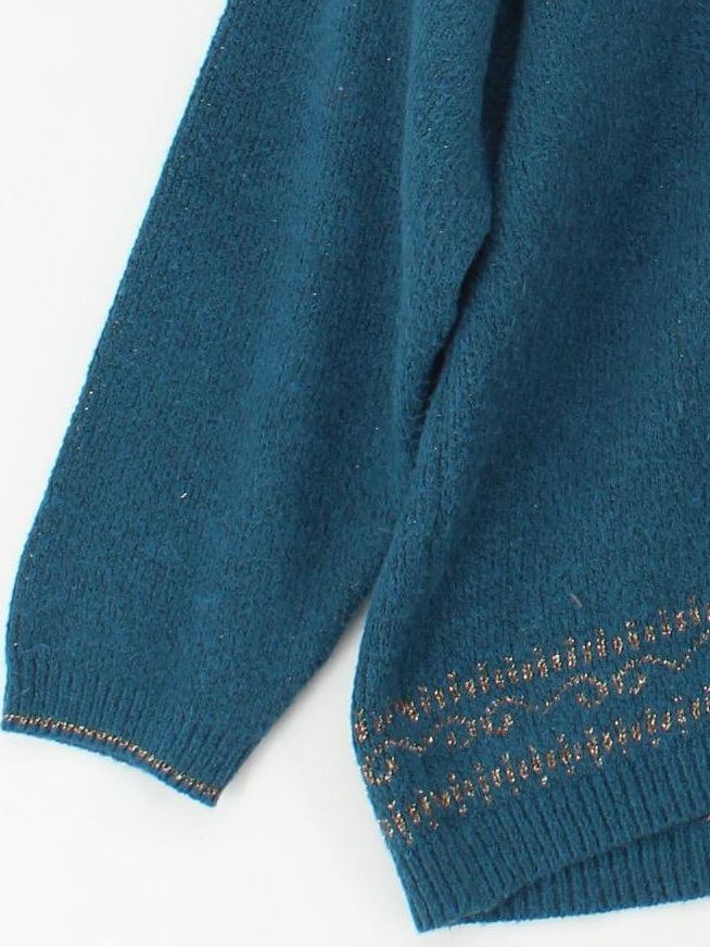 Fat Face Women's Jumper UK 20 Blue Acrylic - Image 4