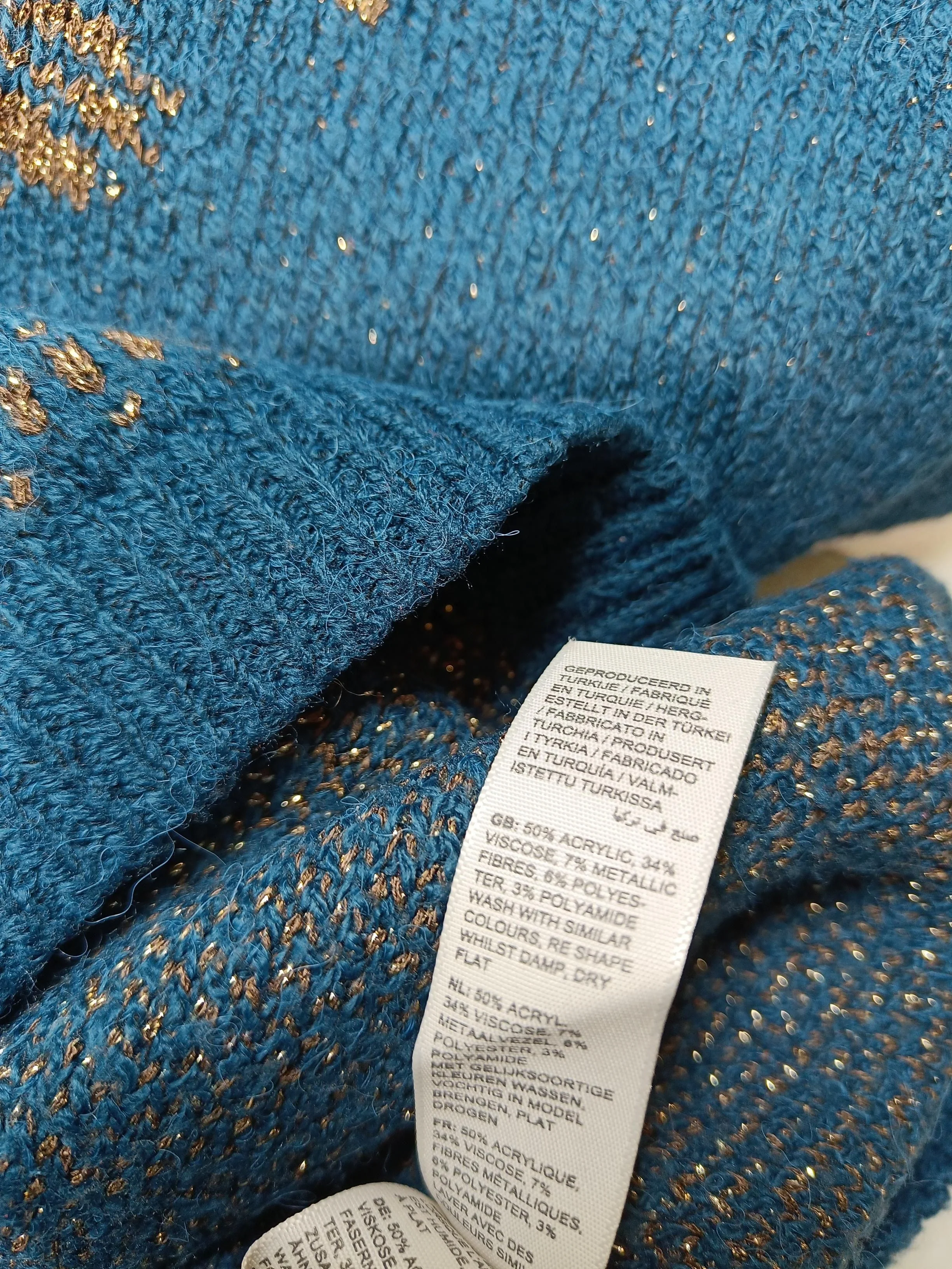 Fat Face Women's Jumper UK 20 Blue Acrylic - Image 6
