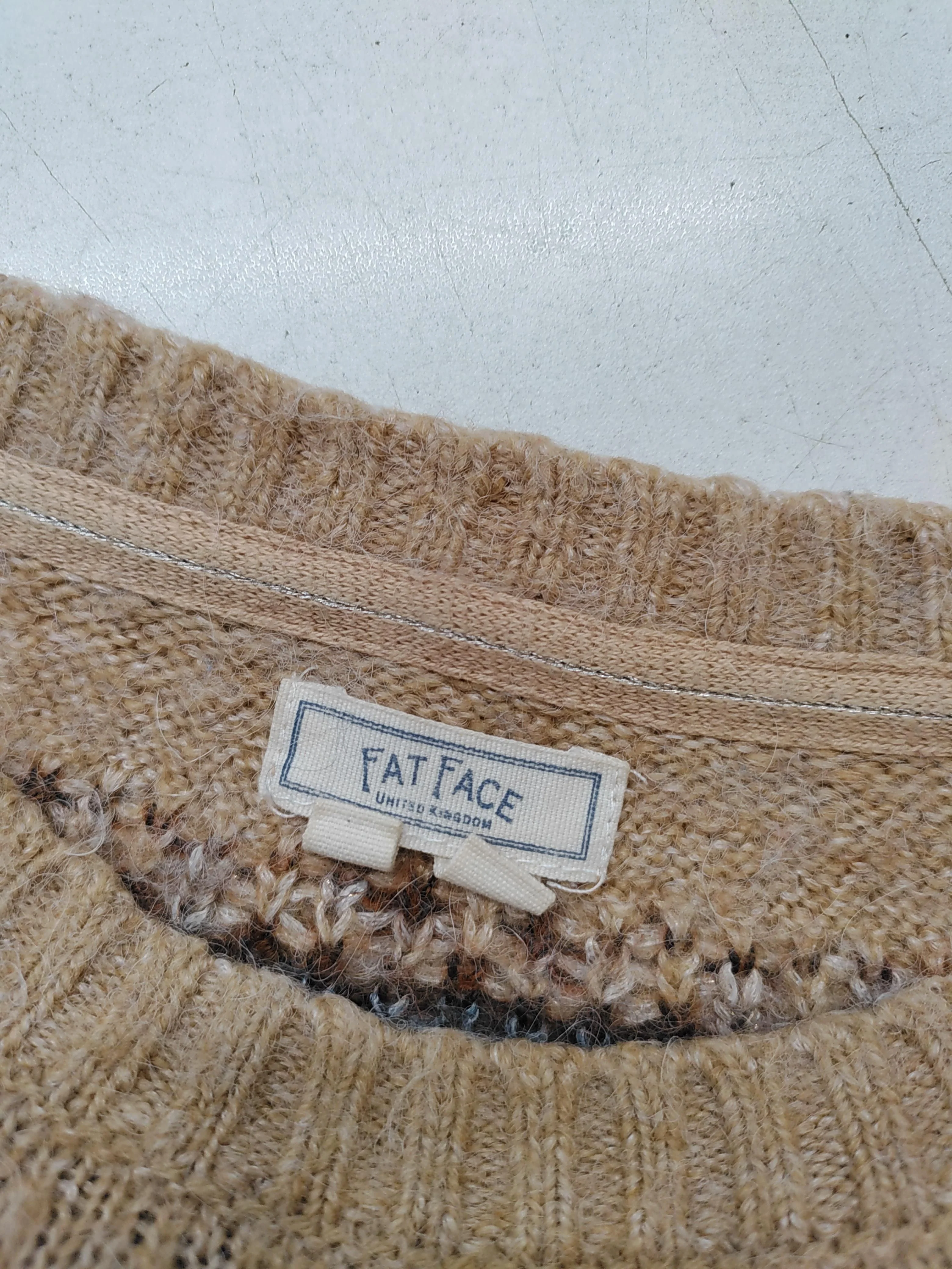 Fat Face Women's Jumper UK 6 Tan Nylon - Image 5