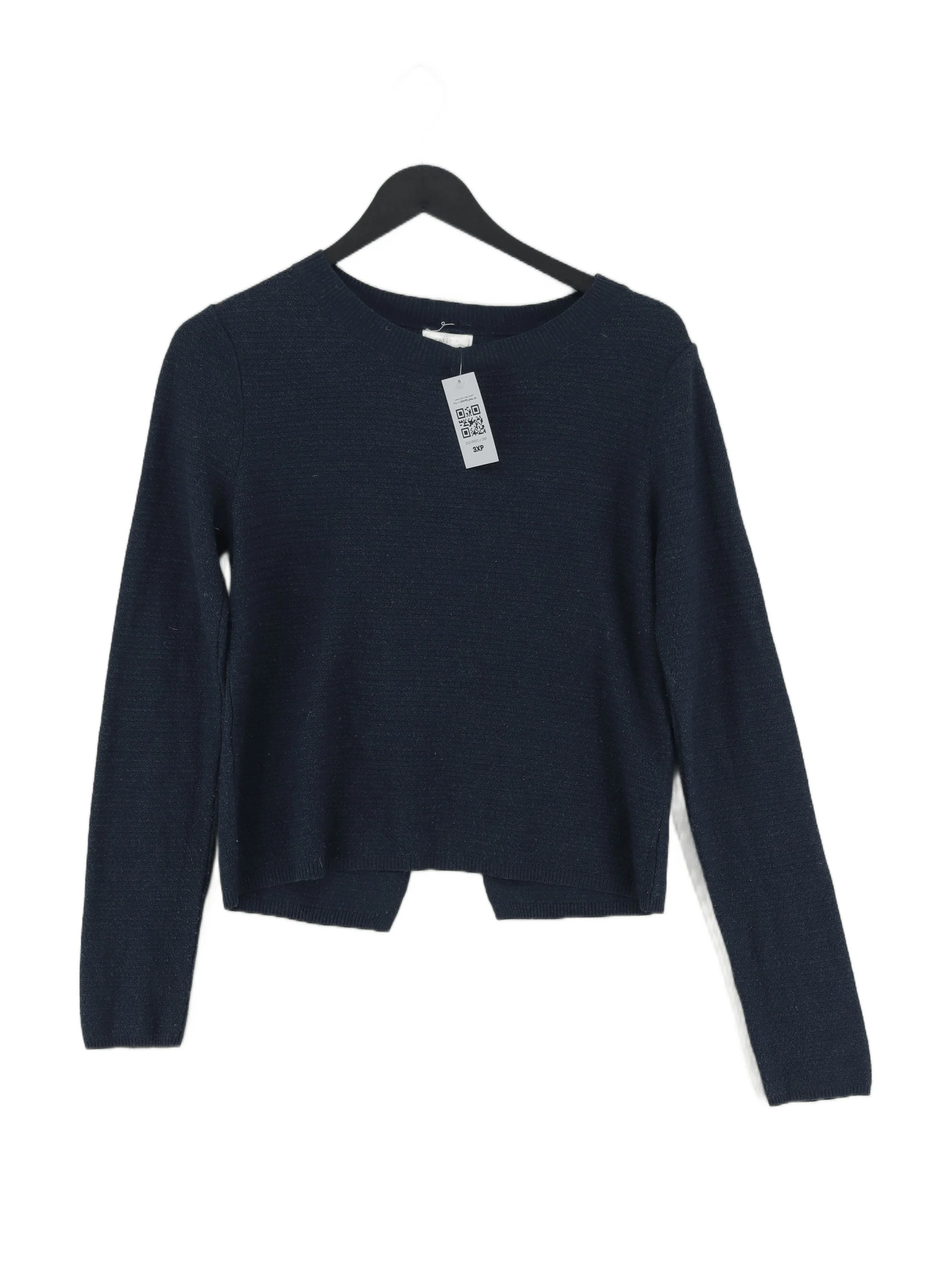 Fat Face Women's Jumper UK 8 Blue 100% Acrylic Round Neck Pullover