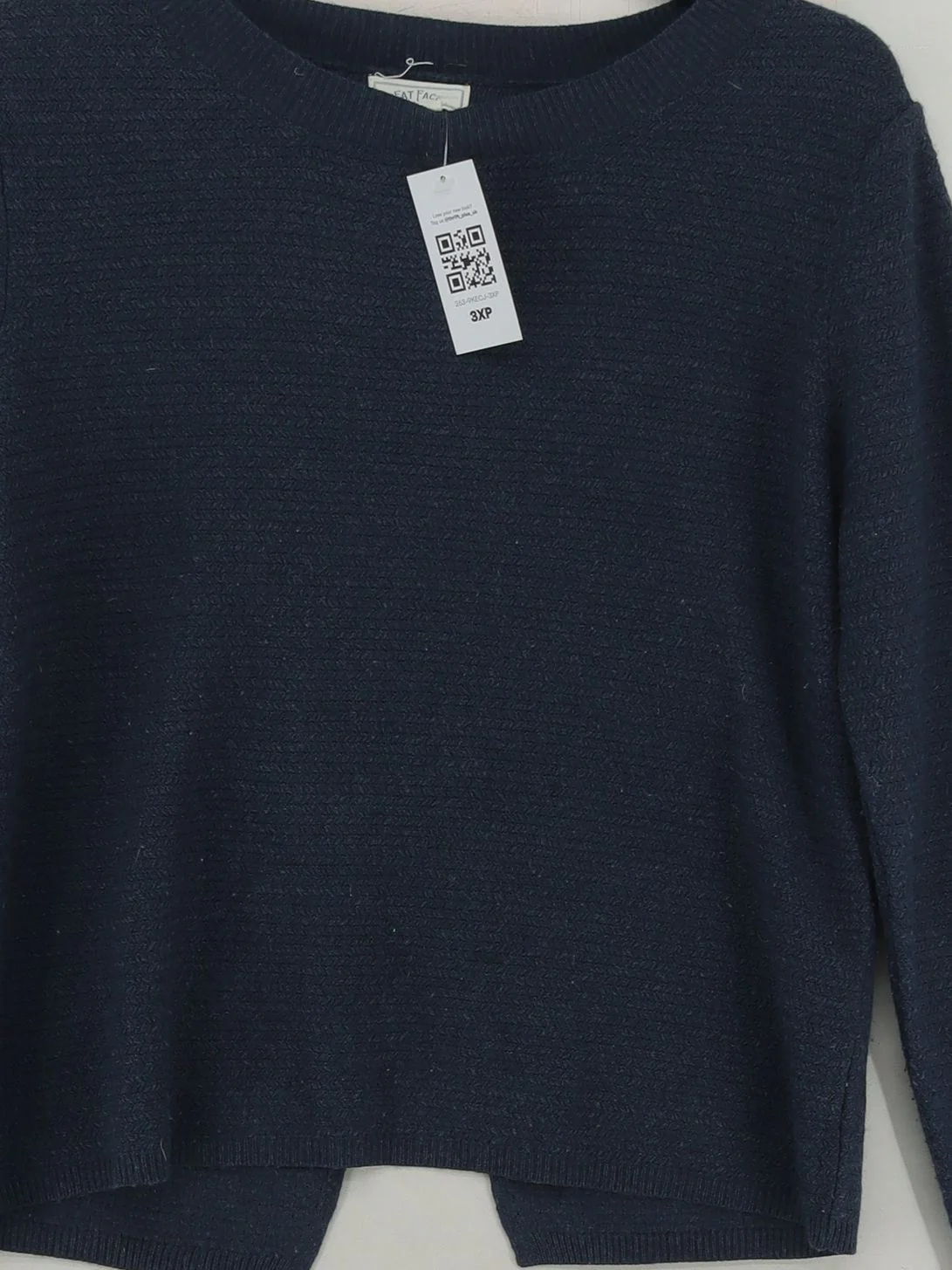 Fat Face Women's Jumper UK 8 Blue 100% Acrylic Round Neck Pullover - Image 3