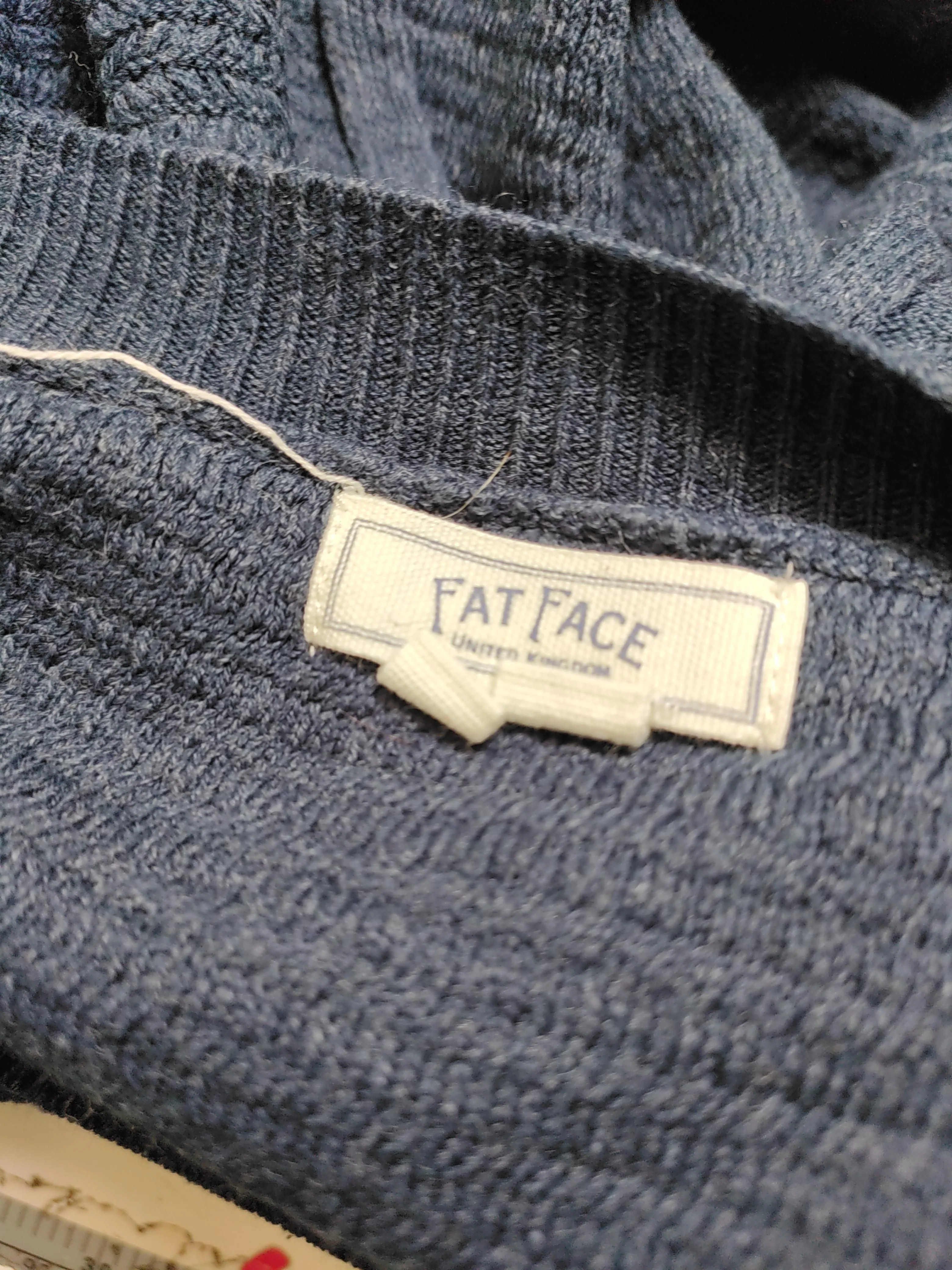 Fat Face Women's Jumper UK 8 Blue 100% Acrylic Round Neck Pullover - Image 6