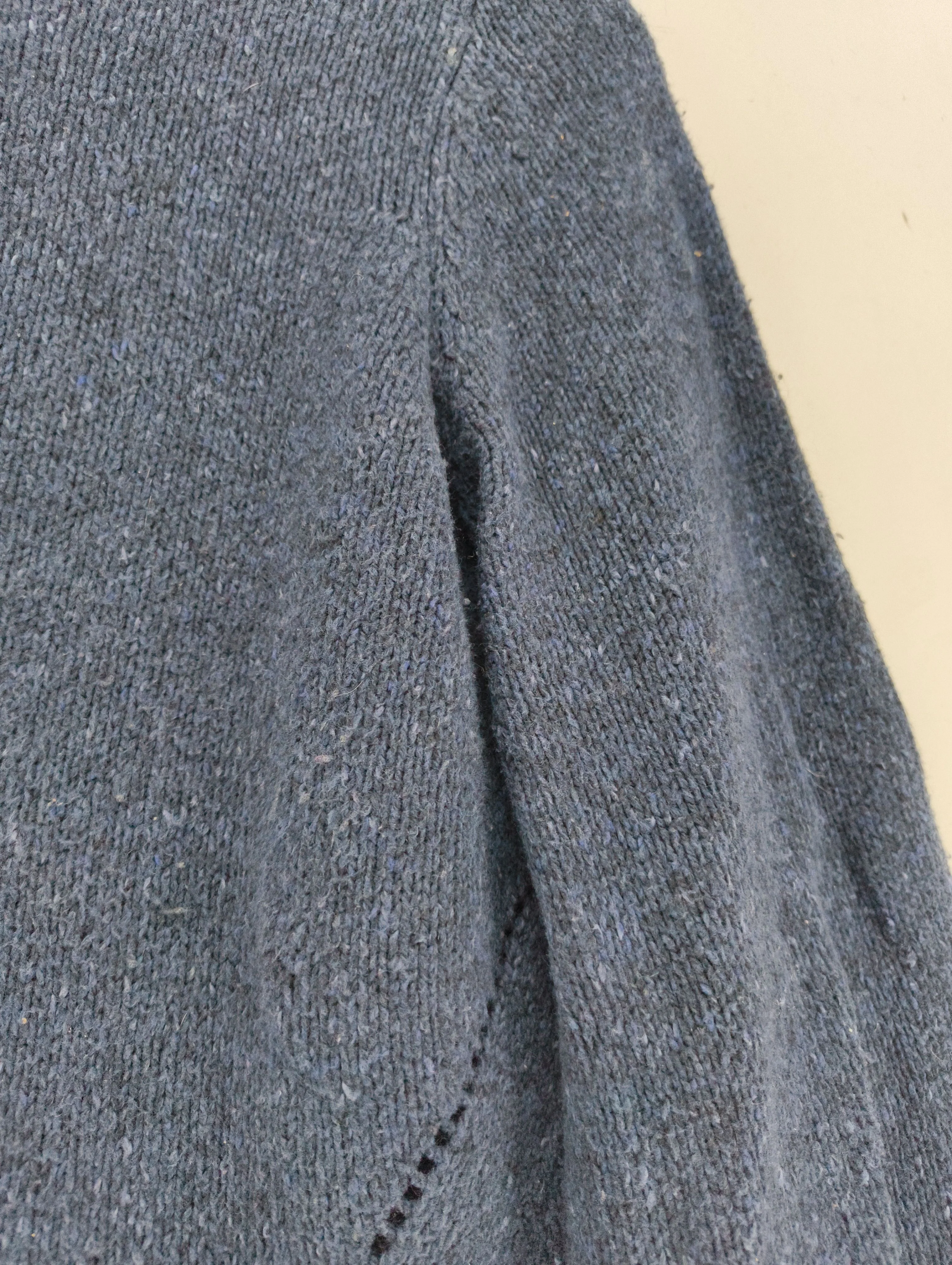 Fat Face Women's Jumper UK 8 Blue Cotton with Acrylic Mock Neck Pullover - Image 6