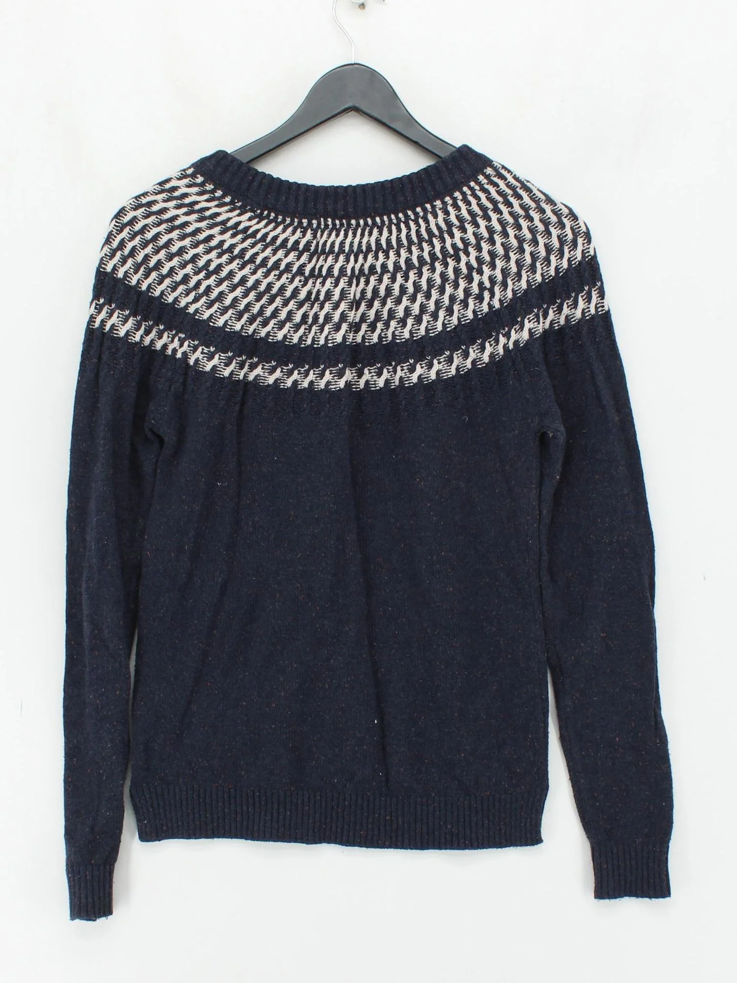 Fat Face Women's Jumper UK 8 Blue Cotton with Nylon Pullover - Image 2