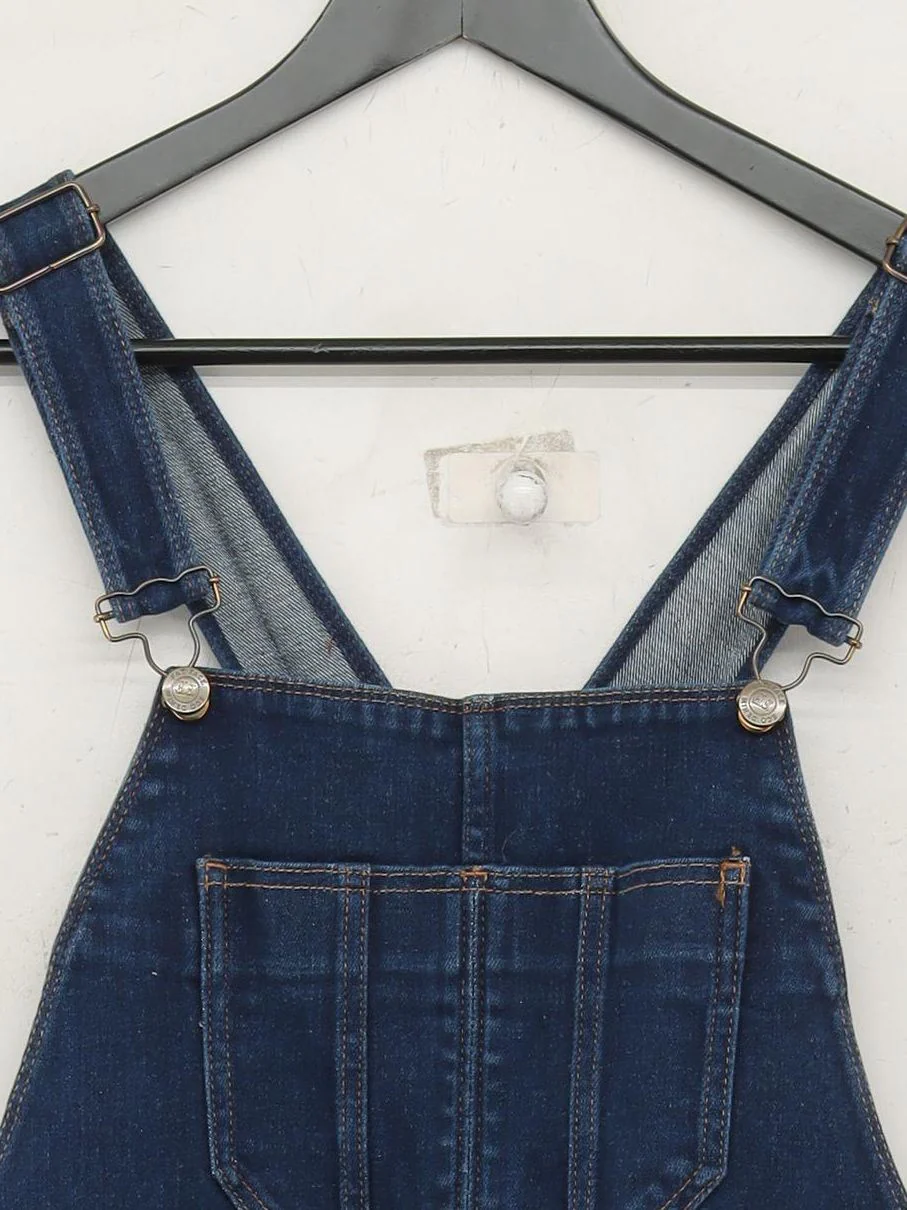Fat Face Women's Jumpsuit UK 12 Blue Cotton with Elastane Wide-Leg Jumpsuit - Image 3